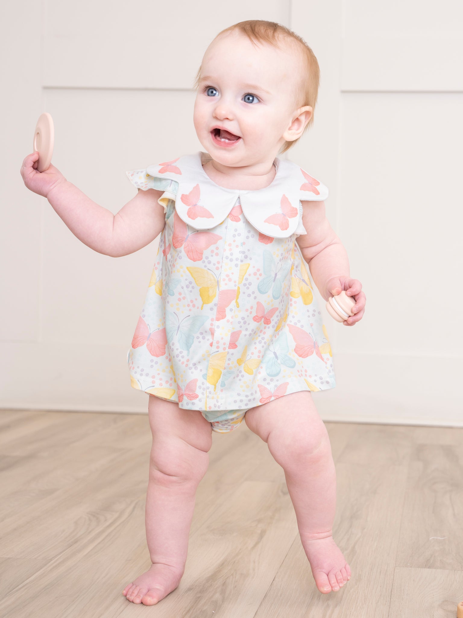Pastel Butterflies Bloomers Outfit - Marie Nicole Clothing