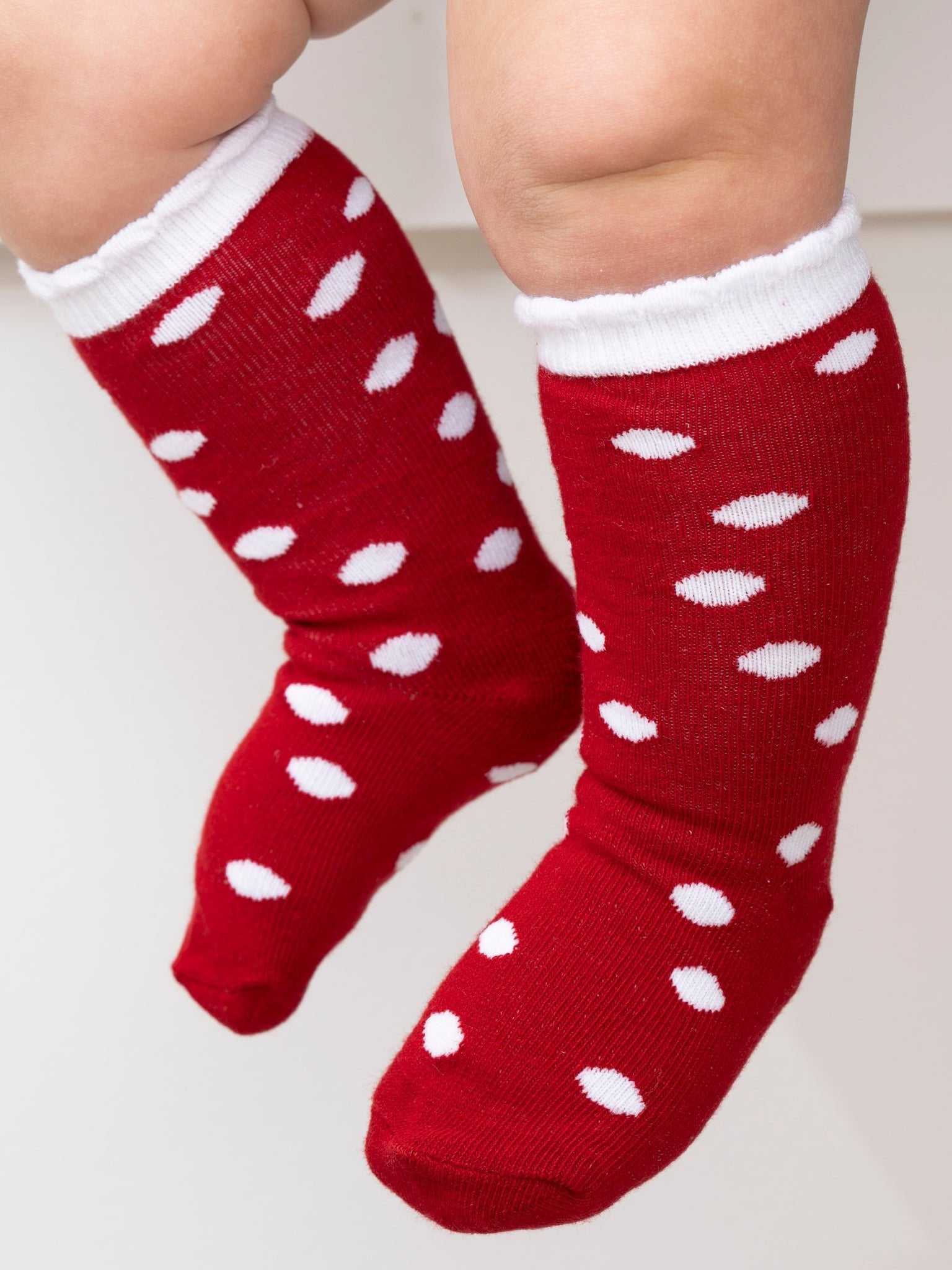 Christmas Scallop Hem Knee Socks - 3 Pack - Marie Nicole Clothing