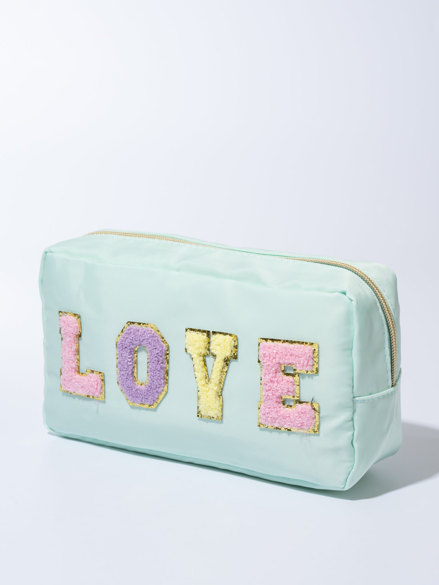 Patch Zippered Pouch - Marie Nicole Clothing