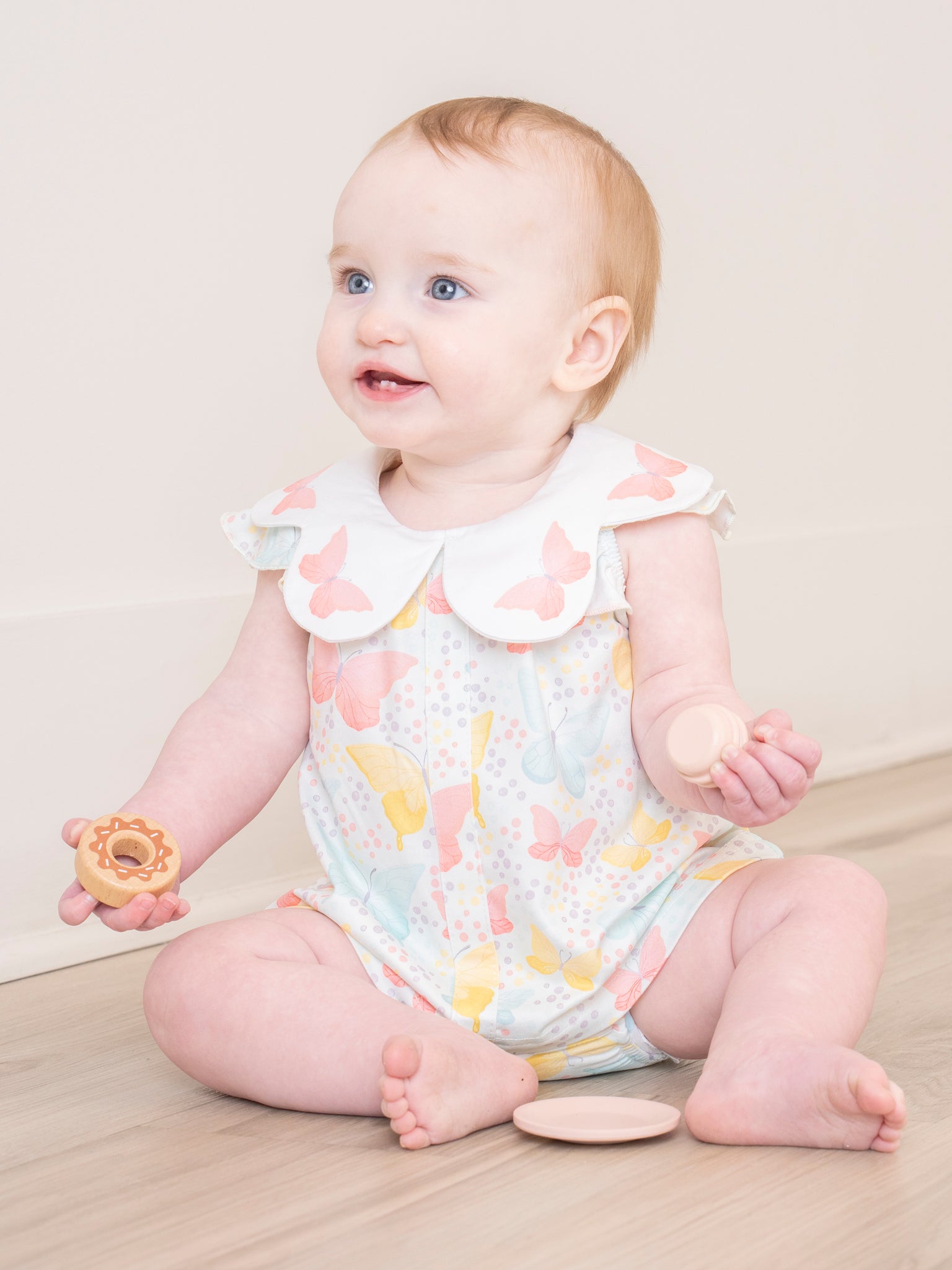 Pastel Butterflies Bloomers Outfit - Marie Nicole Clothing
