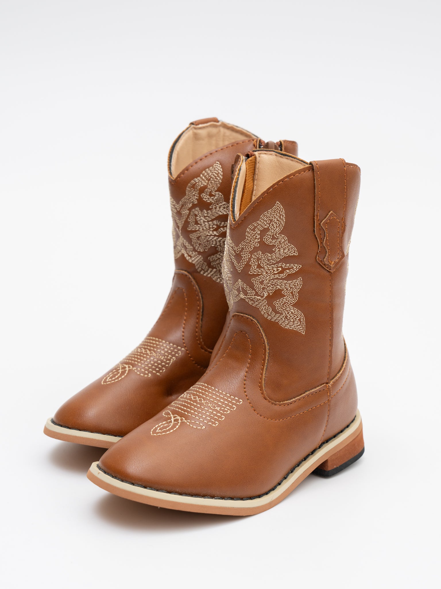 Kids' Unisex Brown Cowboy Boots - Marie Nicole Clothing