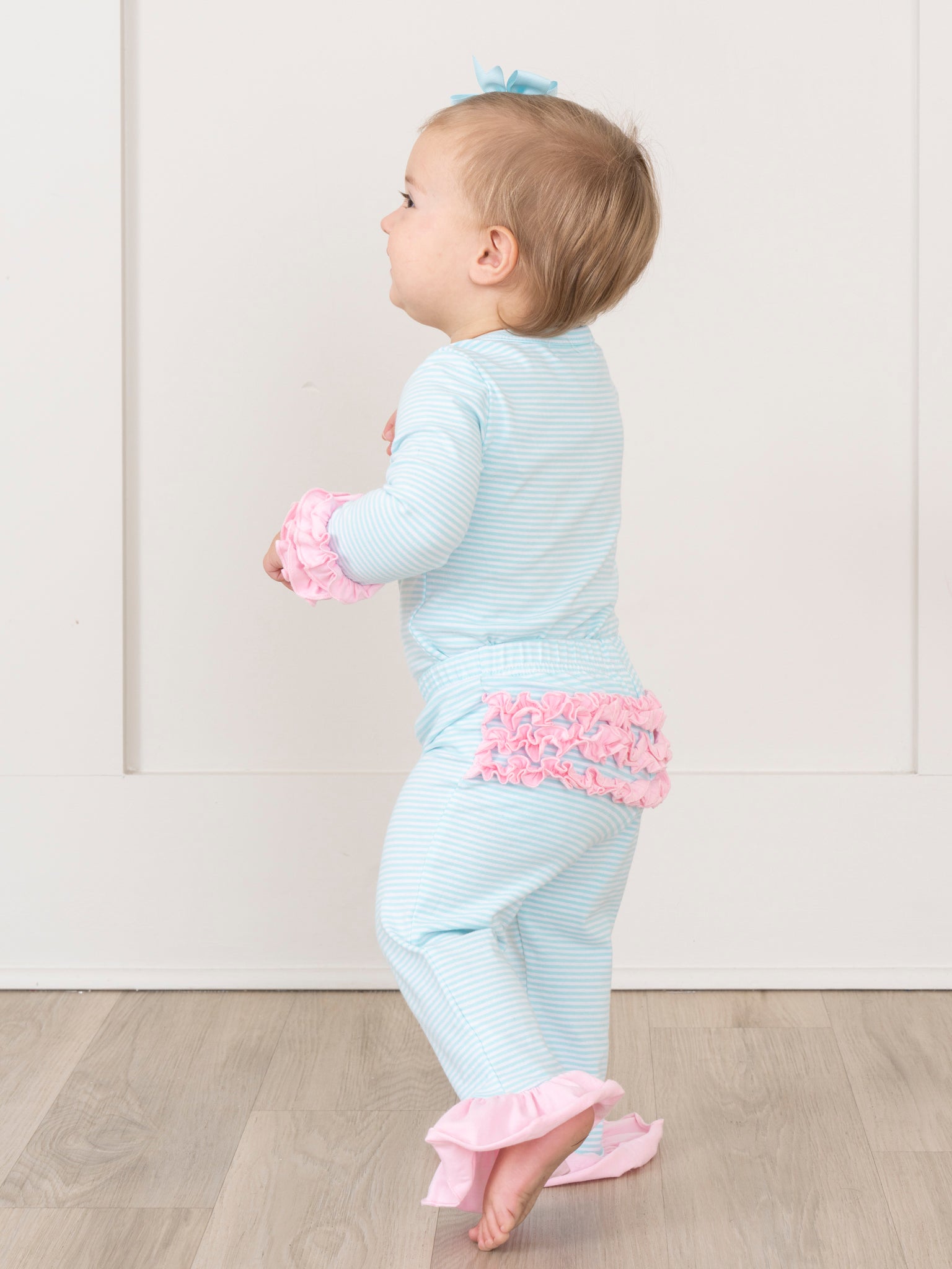 Striped Icing Ruffle Outfit - Marie Nicole Clothing