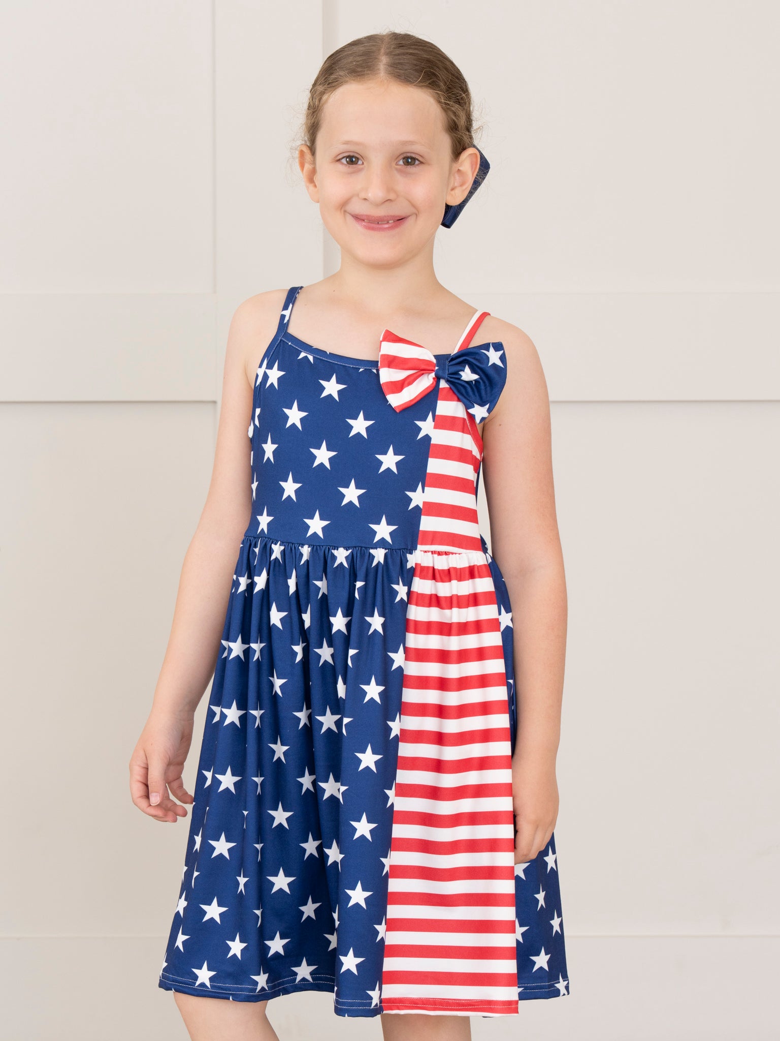 Star Spangled Bow Dress - Marie Nicole Clothing