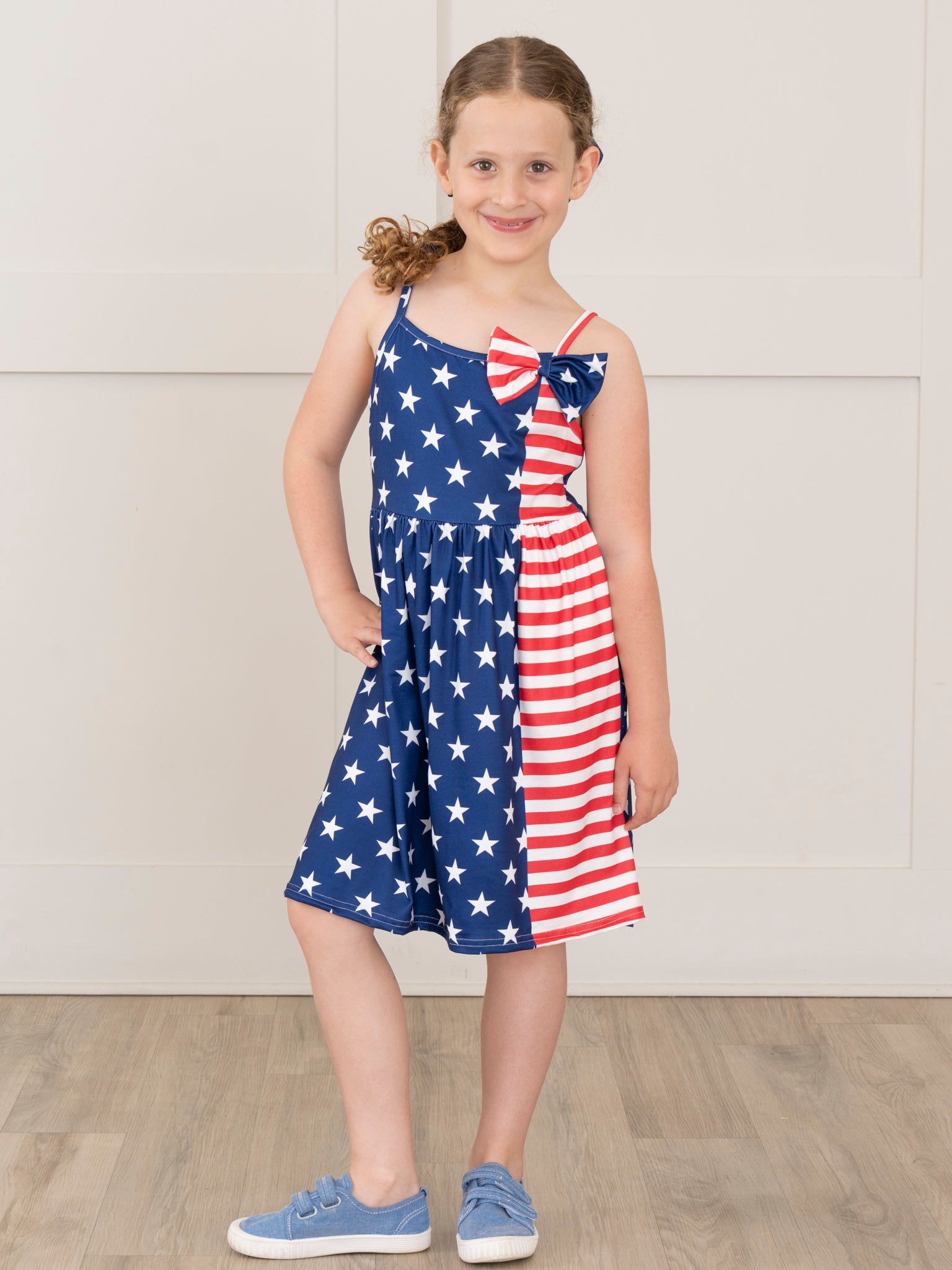 Star Spangled Bow Dress - Marie Nicole Clothing