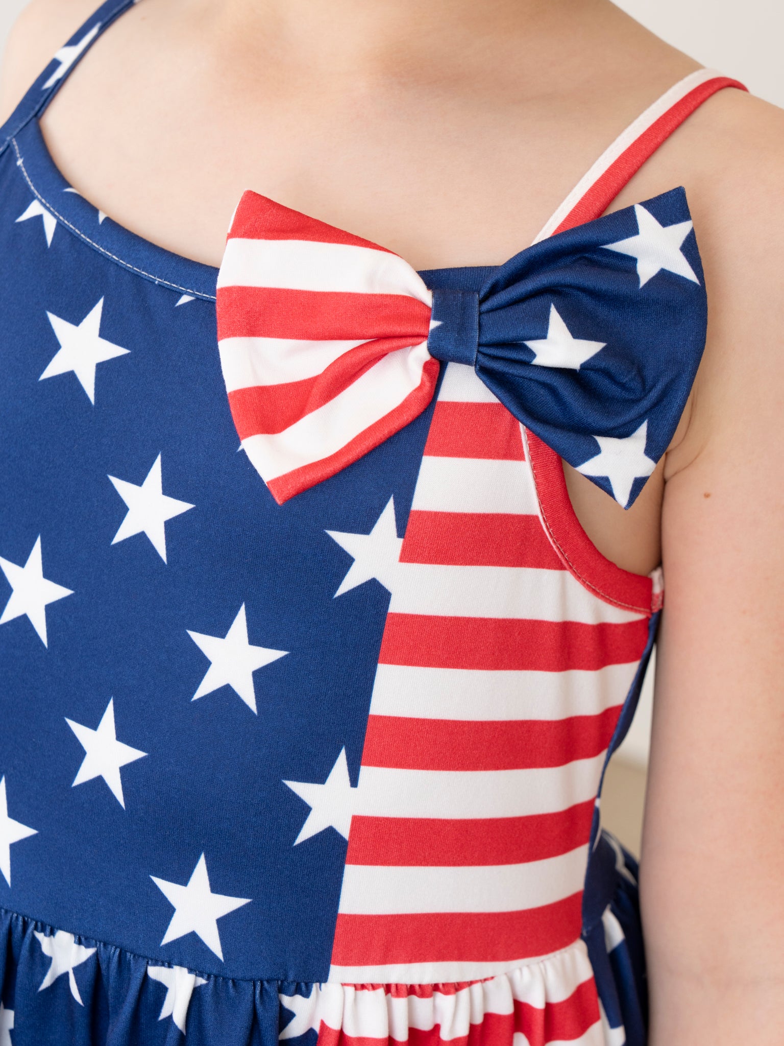 Star Spangled Bow Dress - Marie Nicole Clothing