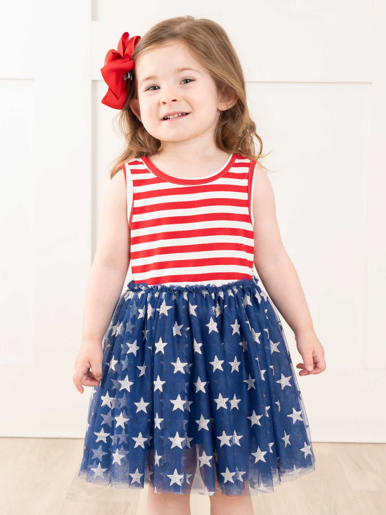 Stars & Stripes Tulle Dress - Marie Nicole Clothing