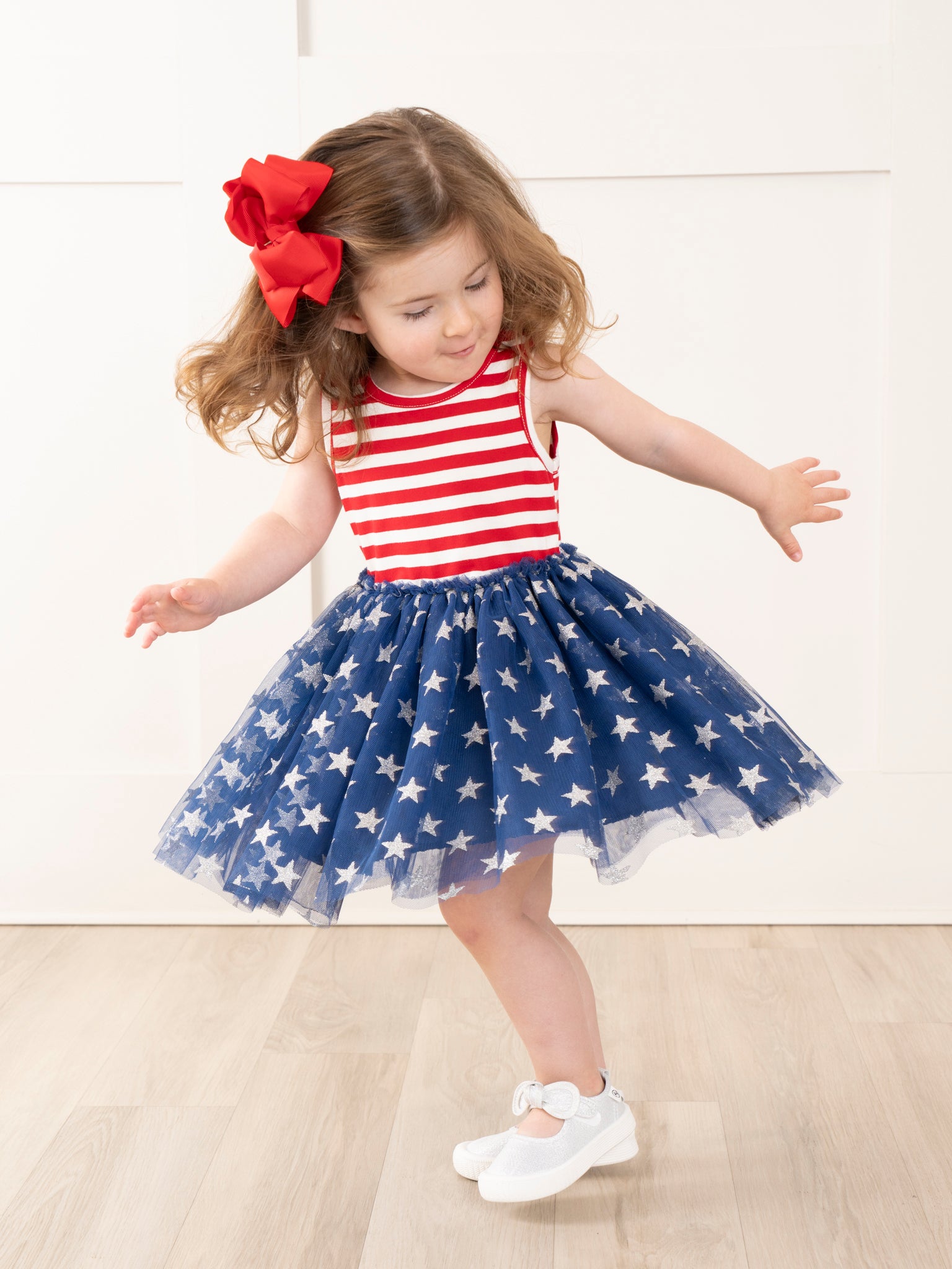 Stars & Stripes Tulle Dress - Marie Nicole Clothing