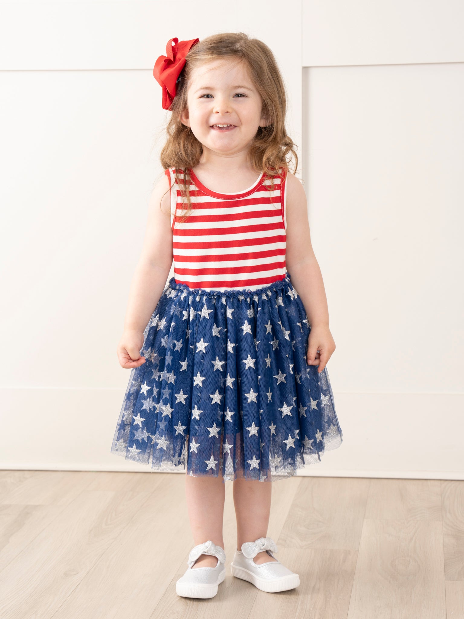 Stars & Stripes Tulle Dress - Marie Nicole Clothing
