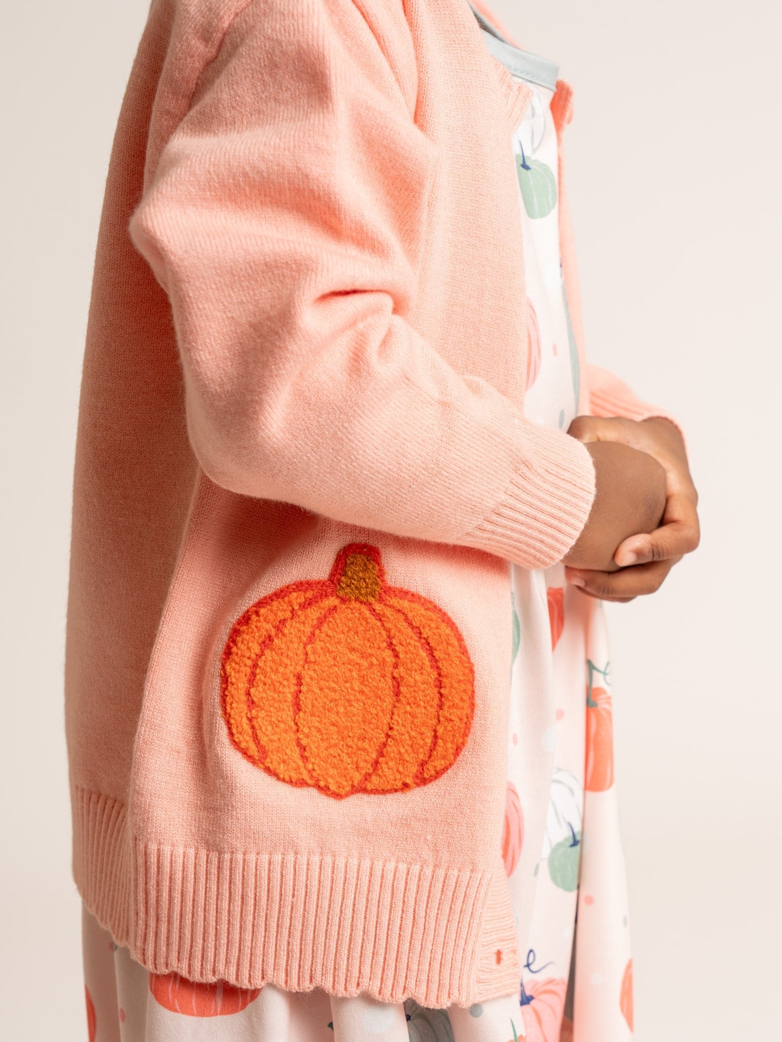 Pretty in Pumpkin Cardigan - Marie Nicole Clothing