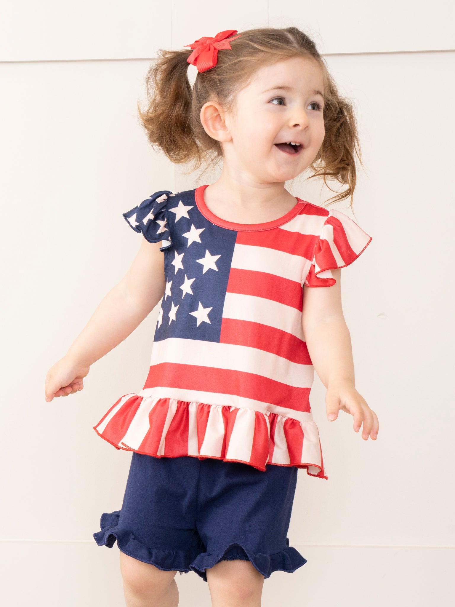 American Flag Ruffle Outfit - Marie Nicole Clothing