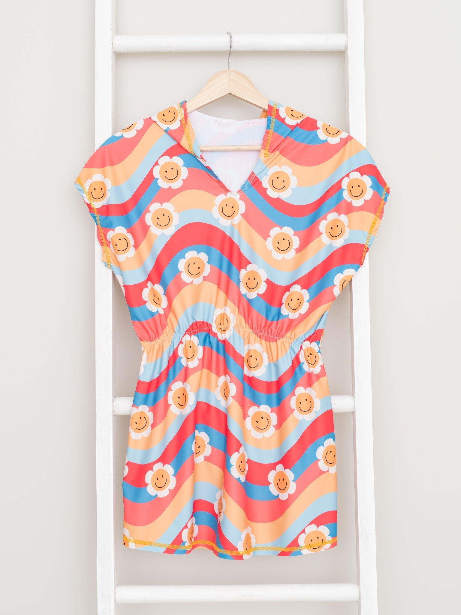 Retro Daisy Swimsuit Cover - Up - Marie Nicole Clothing