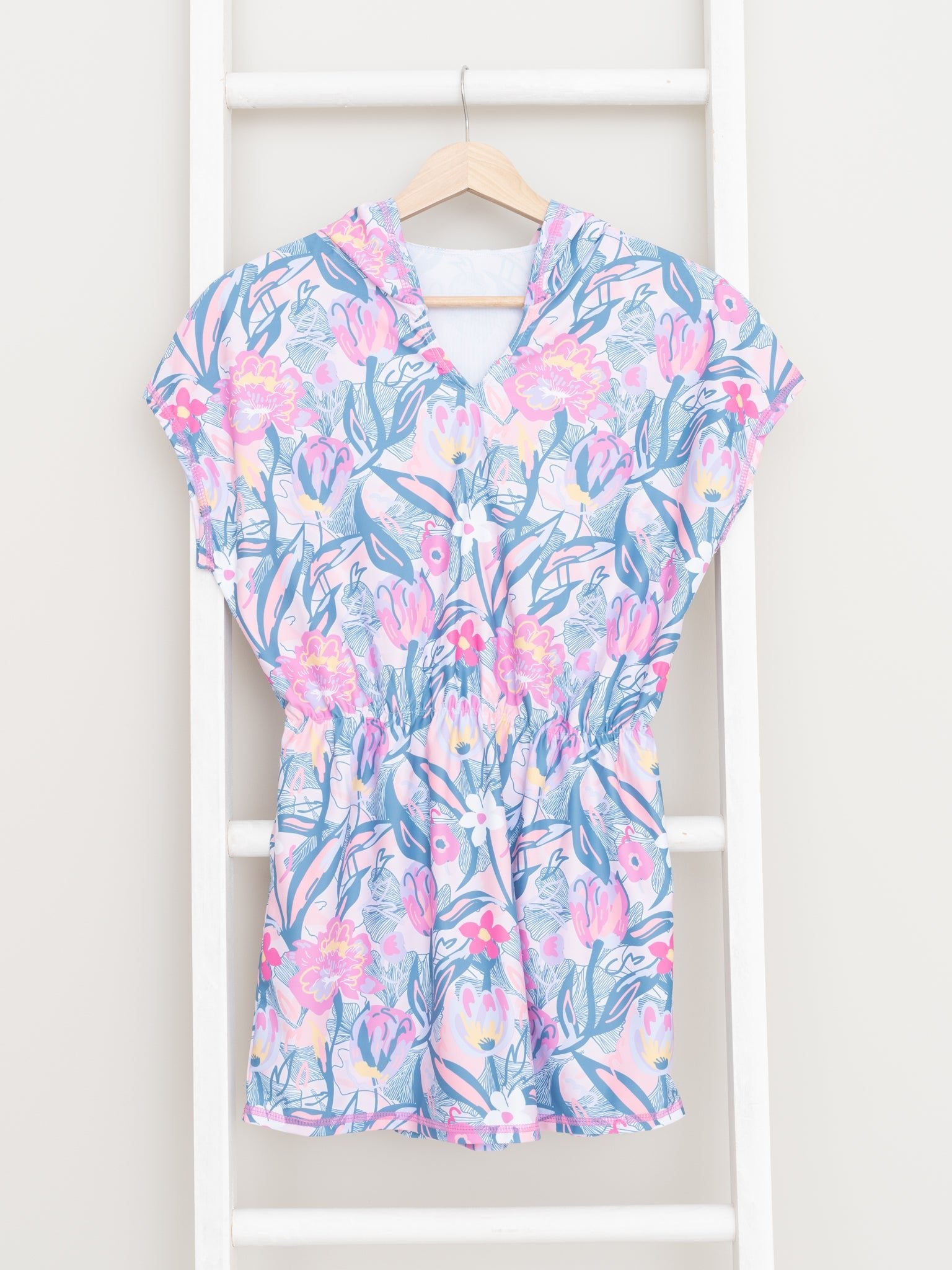Watercolor Floral Swimsuit Cover - Up - Marie Nicole Clothing