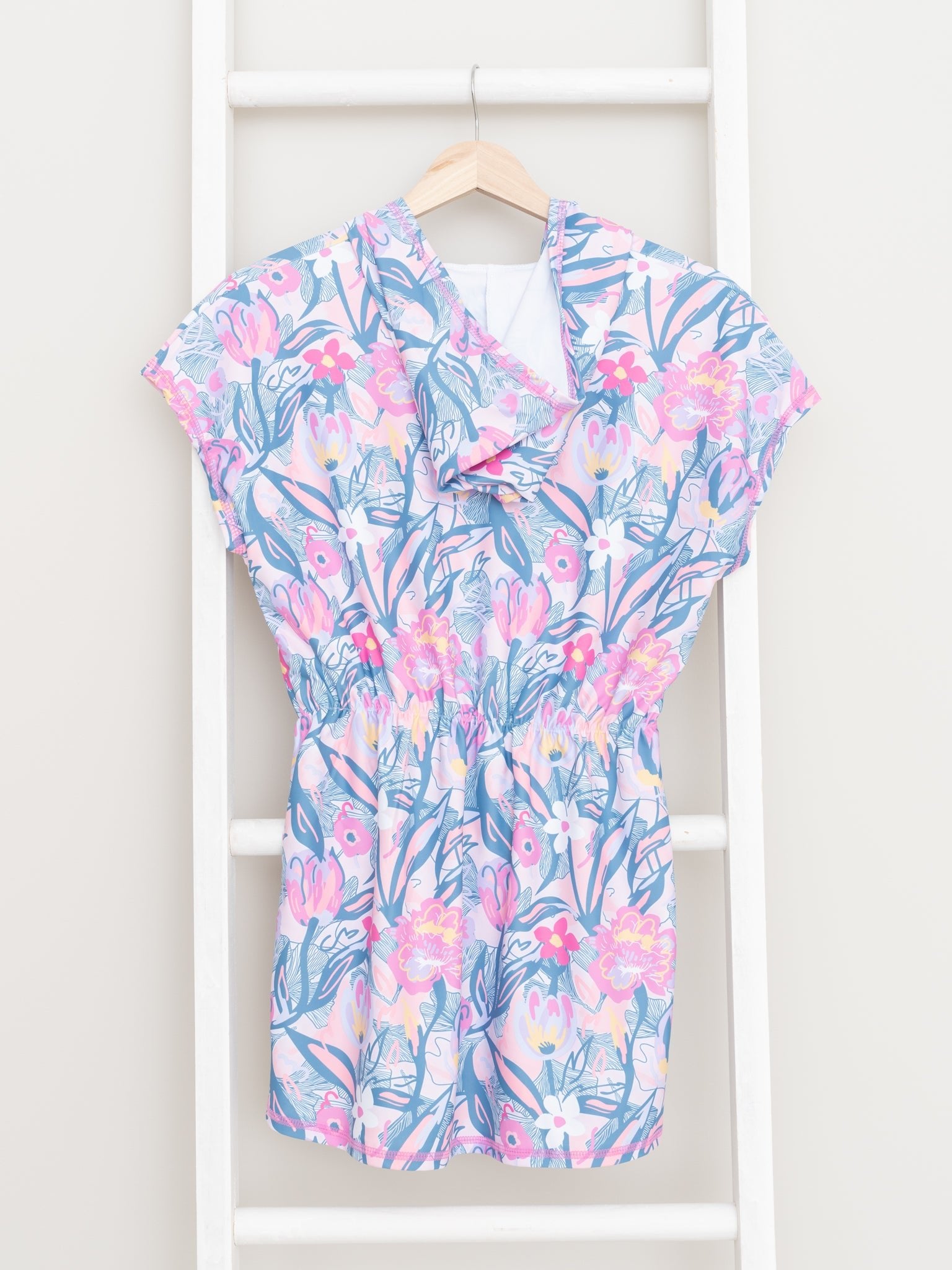 Watercolor Floral Swimsuit Cover - Up - Marie Nicole Clothing