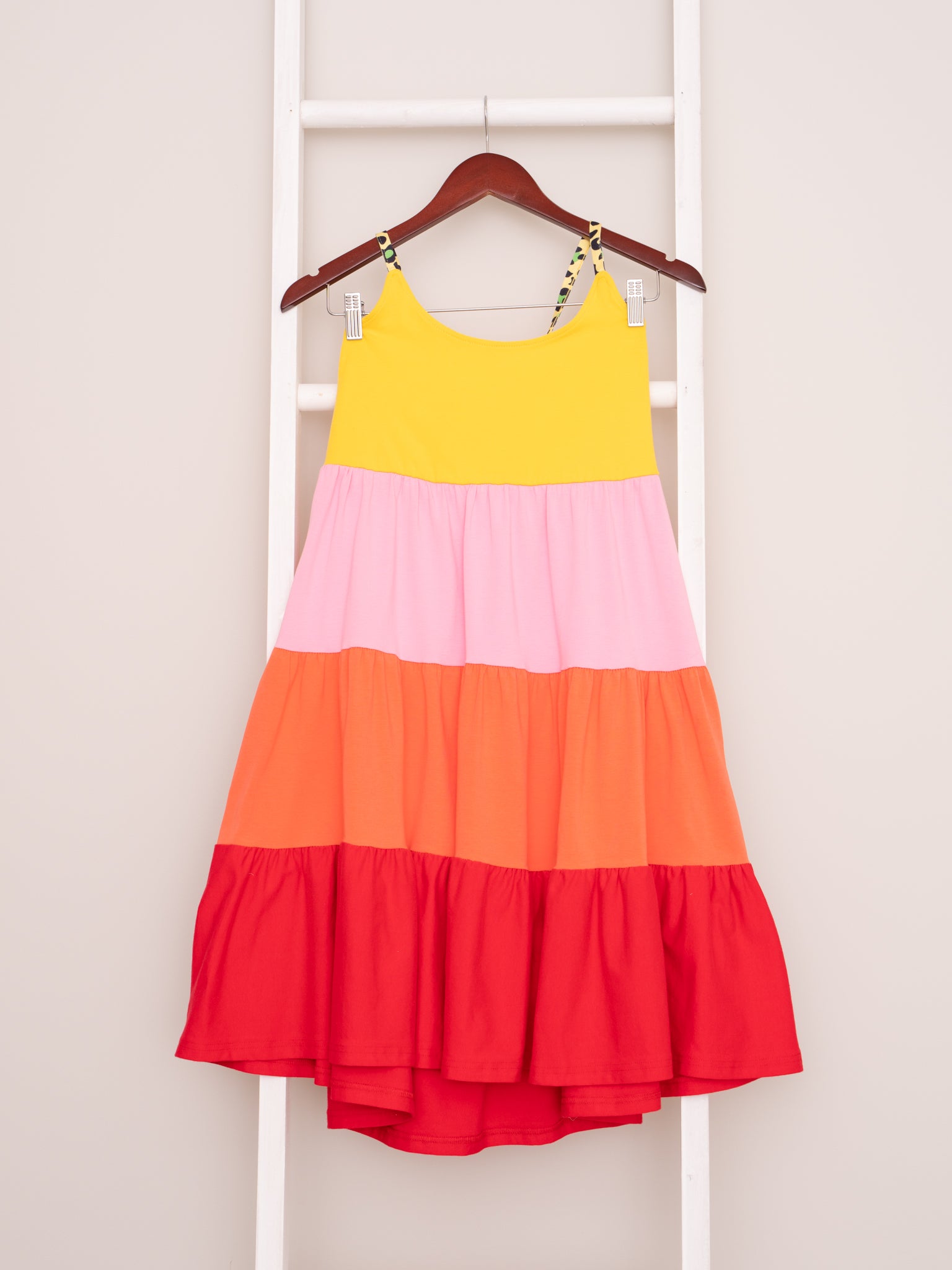 Mom & Me Tiered Color Block Dress - Marie Nicole Clothing