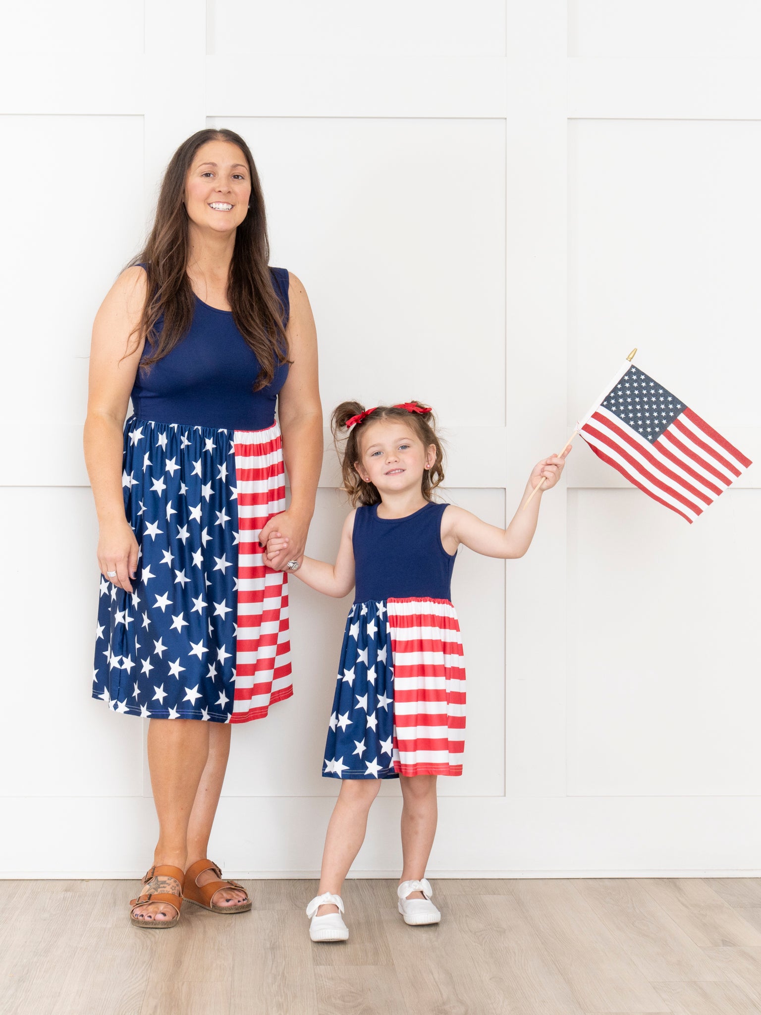 Mom & Me American Flag Dress - Marie Nicole Clothing