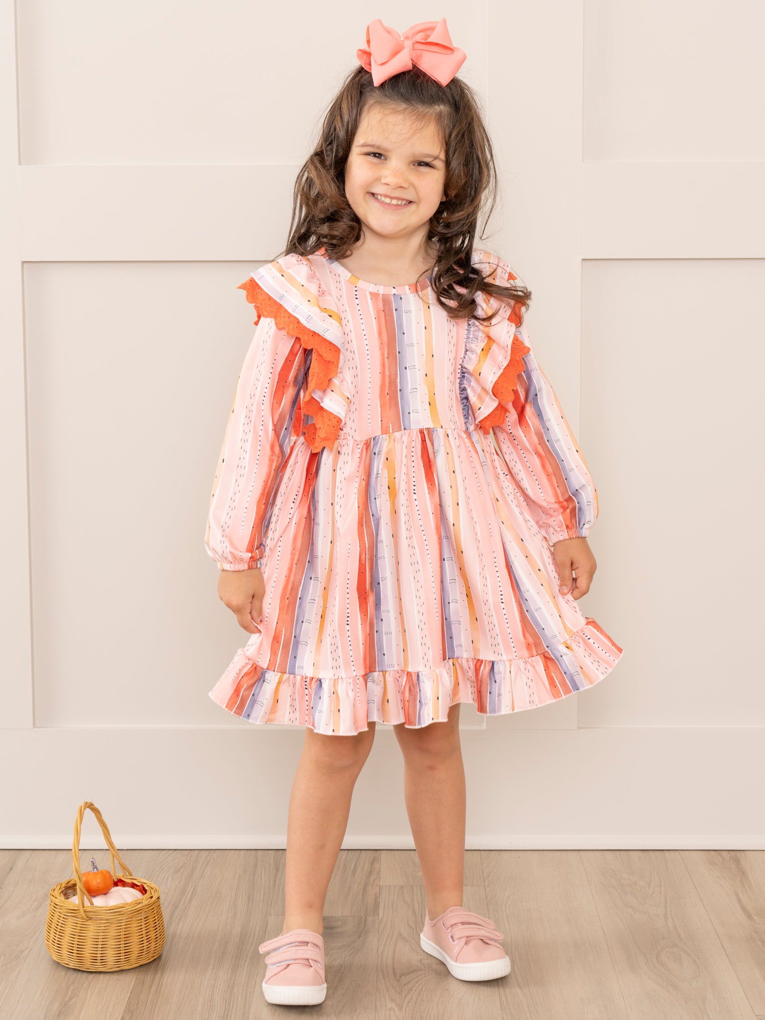 The Best Stripes Ruffle Dress - Marie Nicole Clothing