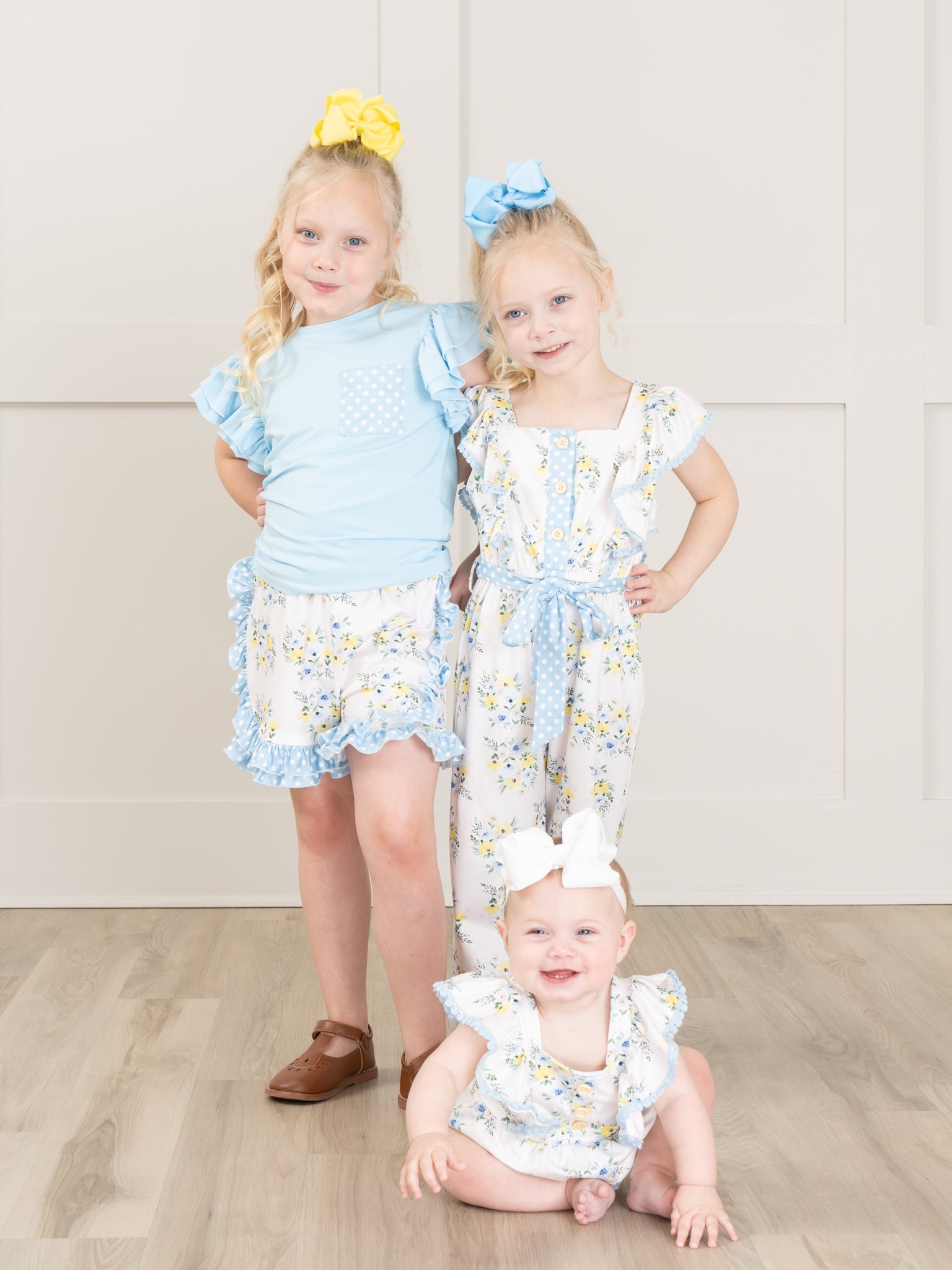 Daffodil Ruffle Romper - Marie Nicole Clothing