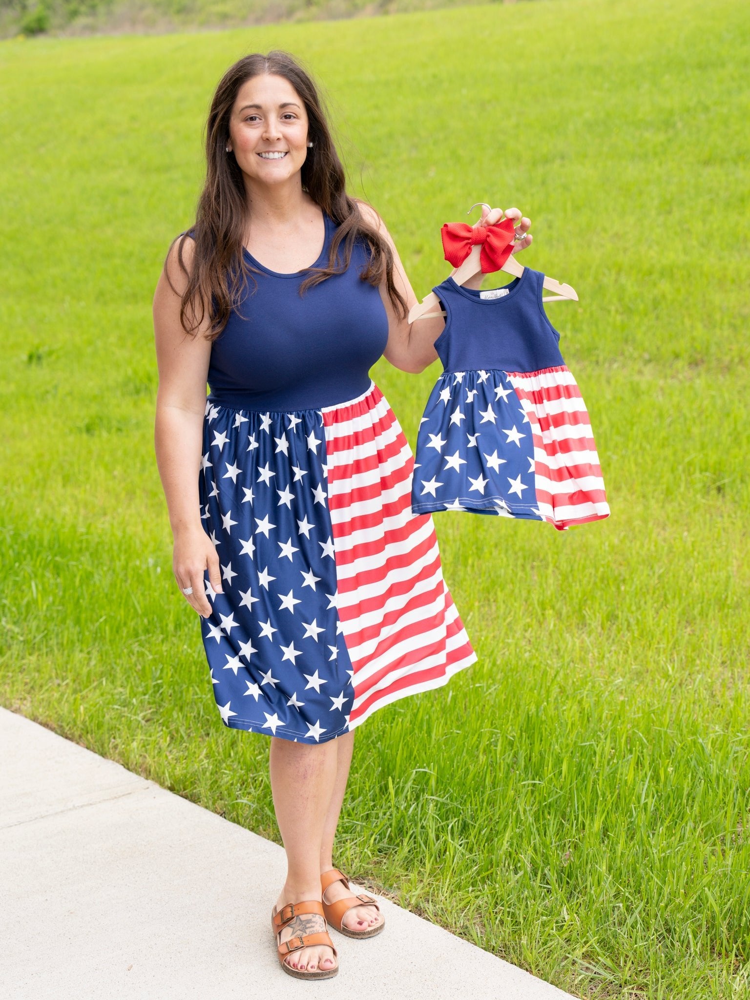 Mom & Me American Flag Dress - Marie Nicole Clothing