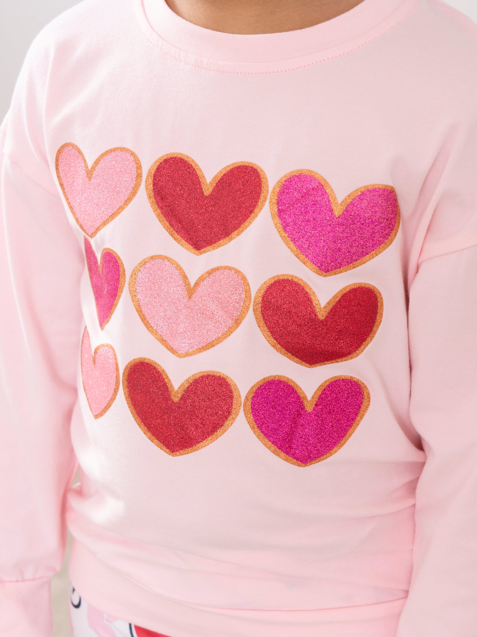 Pink Hearts Bell Bottoms Outfit - Marie Nicole Clothing