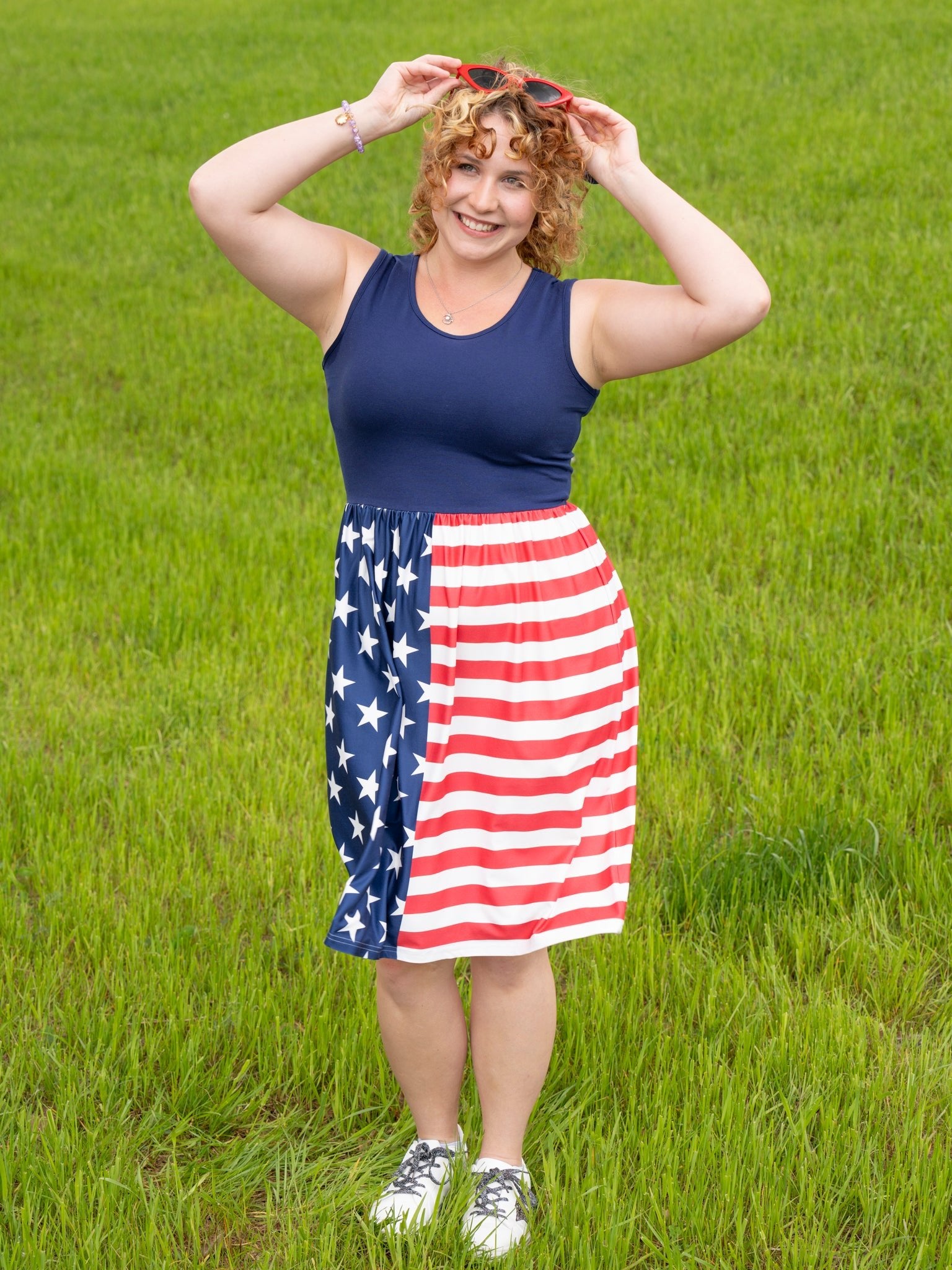 Mom & Me American Flag Dress - Marie Nicole Clothing
