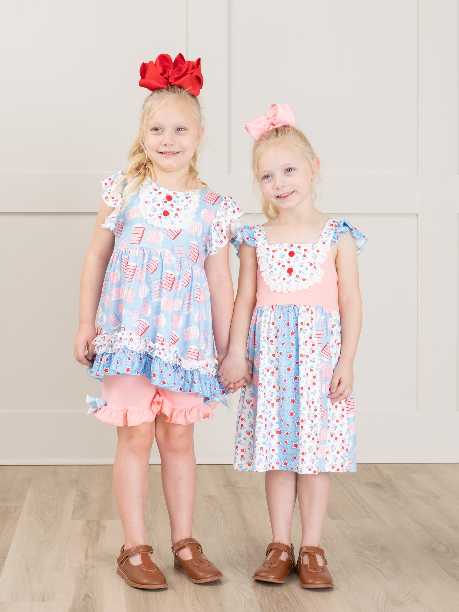 Patriotic Cake Ruffle Outfit - Marie Nicole Clothing