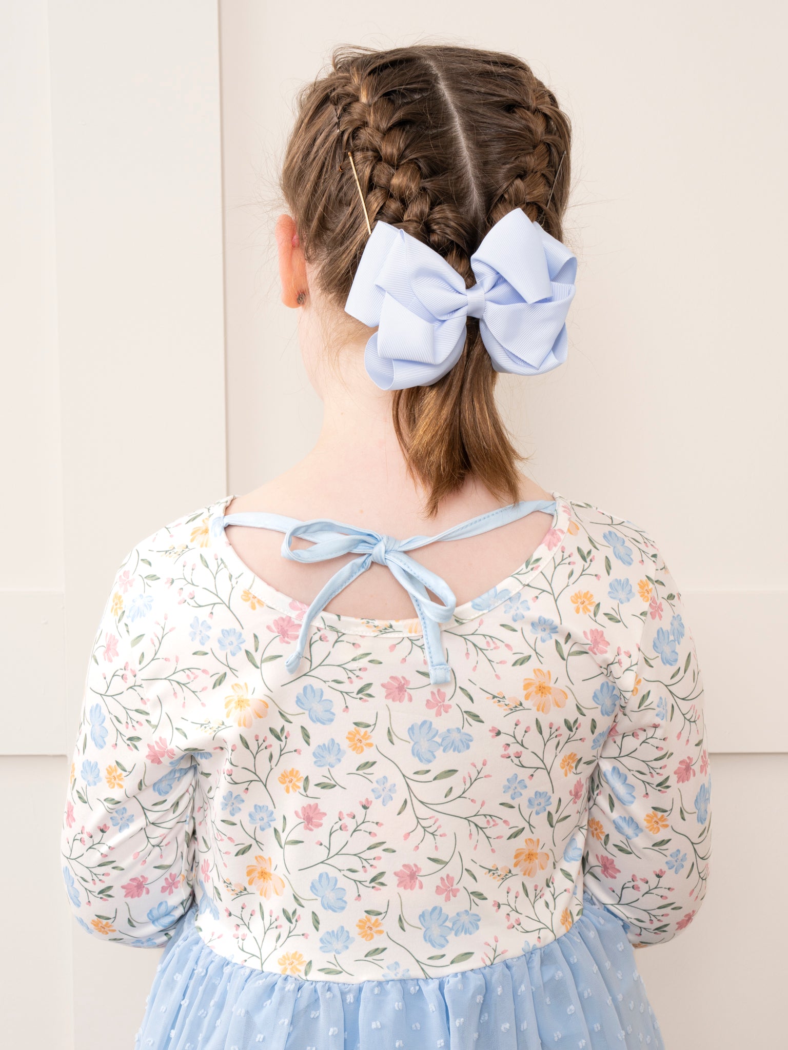 Cobalt Blue Floral Tiered Ruffle Dress - Marie Nicole Clothing