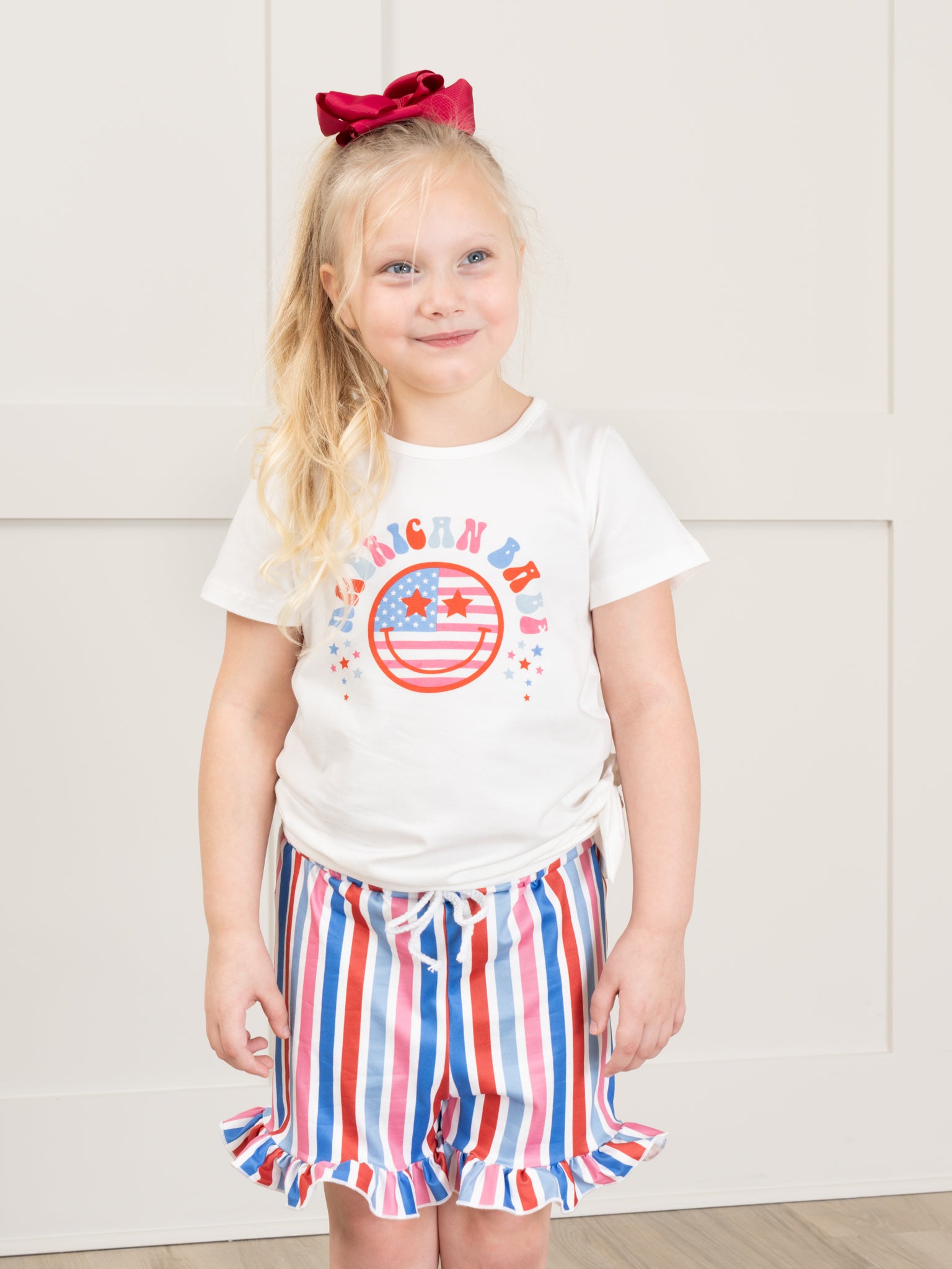 Retro "American Babe" Ruffle Outfit - Marie Nicole Clothing