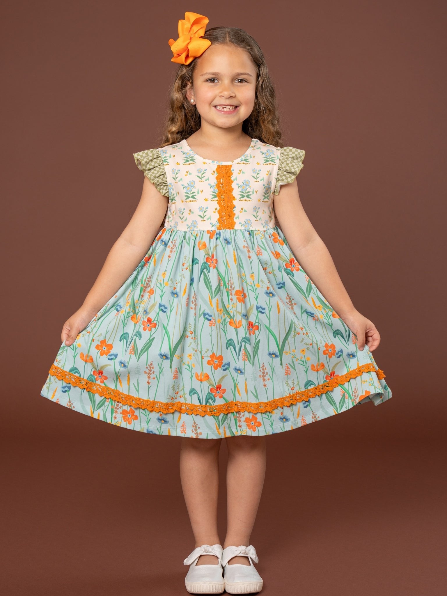 Into the Meadows Ruffle Dress - Marie Nicole Clothing