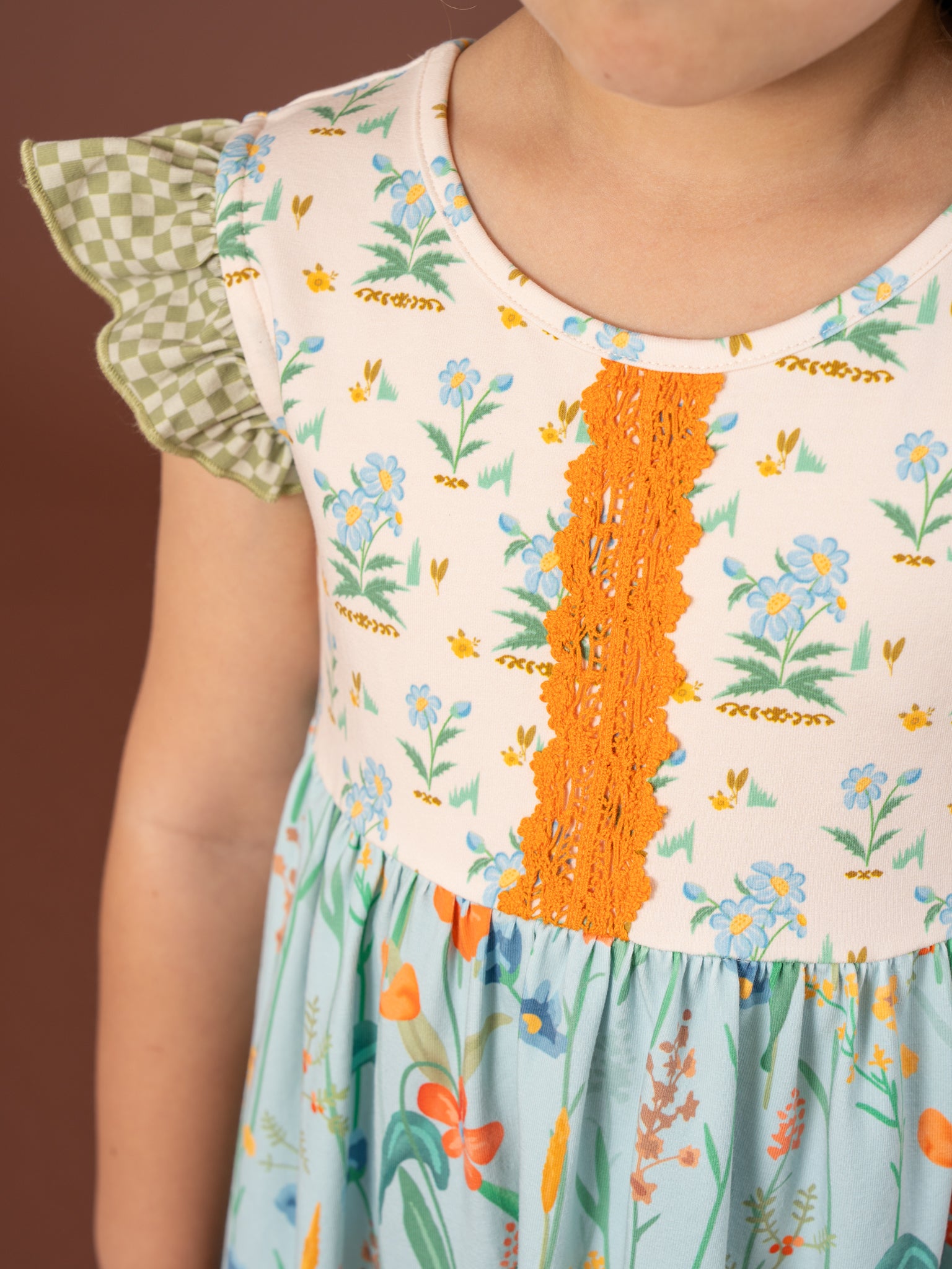 Into the Meadows Ruffle Dress - Marie Nicole Clothing