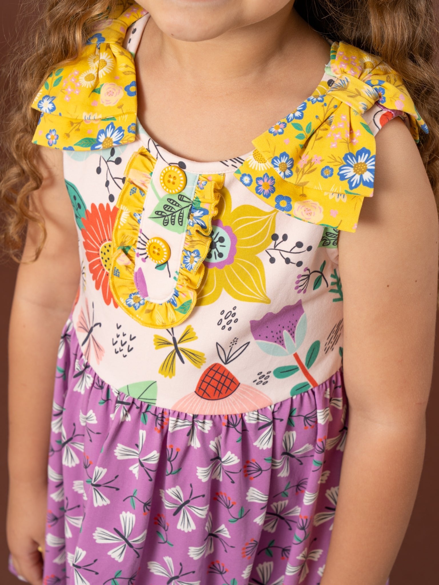 Butterfly Blooms Tank Dress - Marie Nicole Clothing