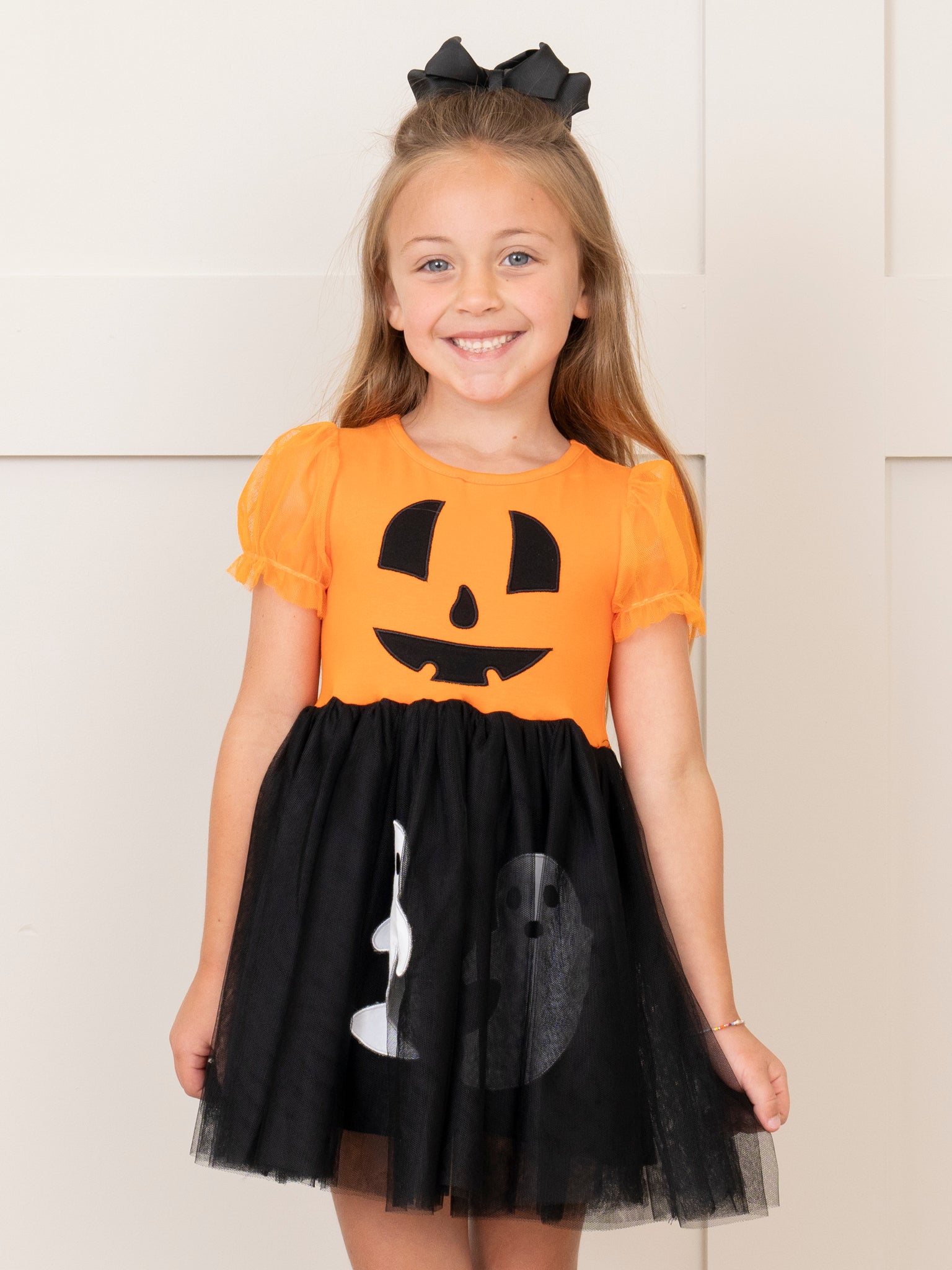 Jack - o - Lantern & Ghosts Tulle Dress - Marie Nicole Clothing