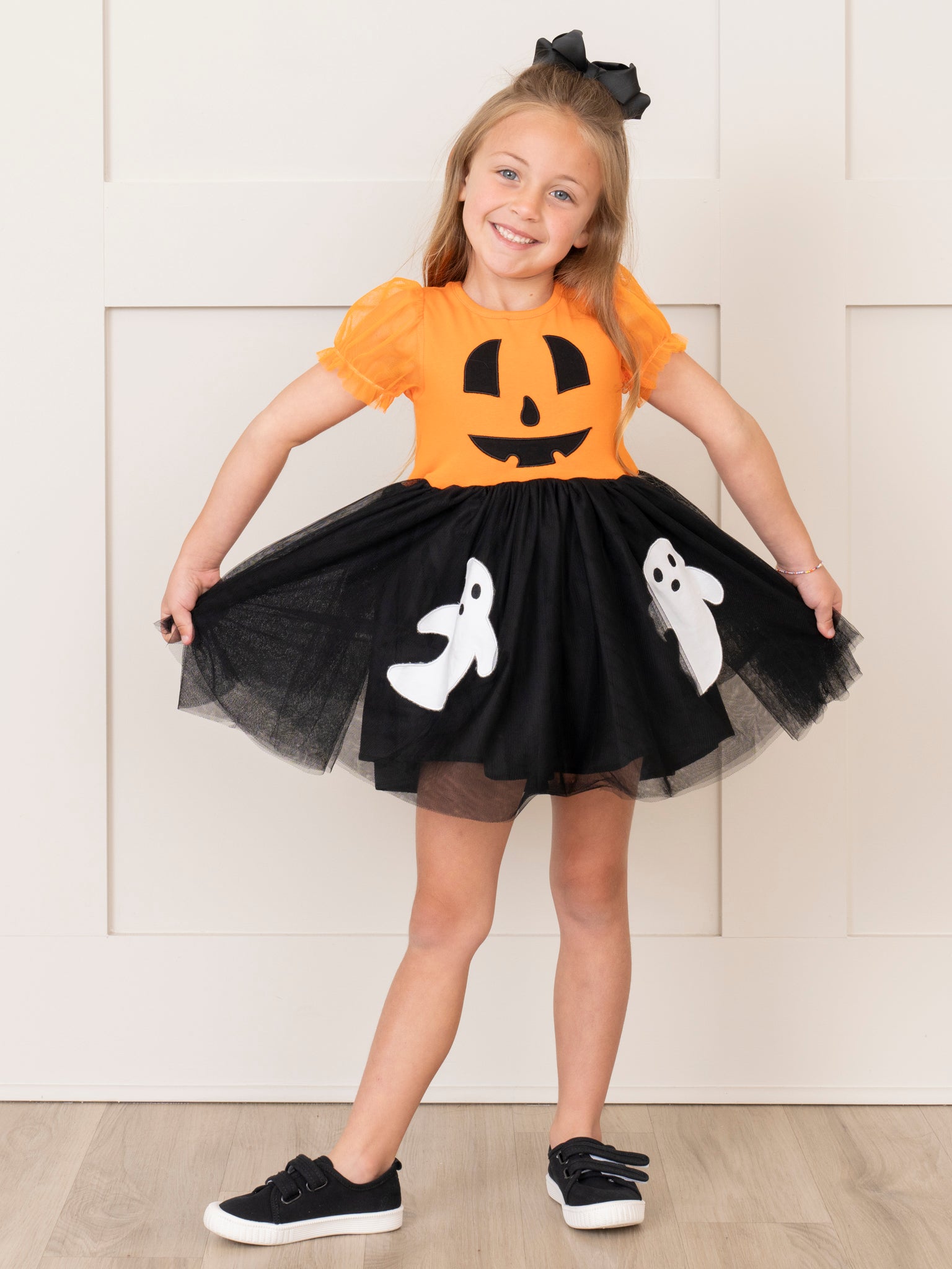 Jack - o - Lantern & Ghosts Tulle Dress - Marie Nicole Clothing