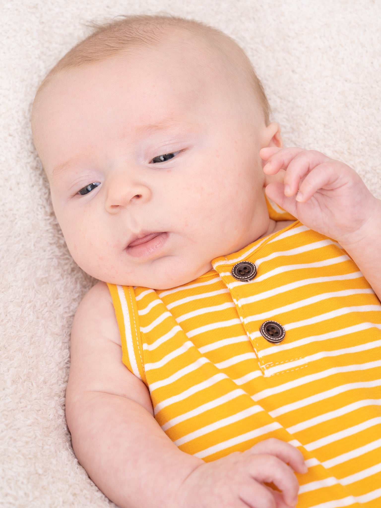 Mustard Striped Johnny - Marie Nicole Clothing