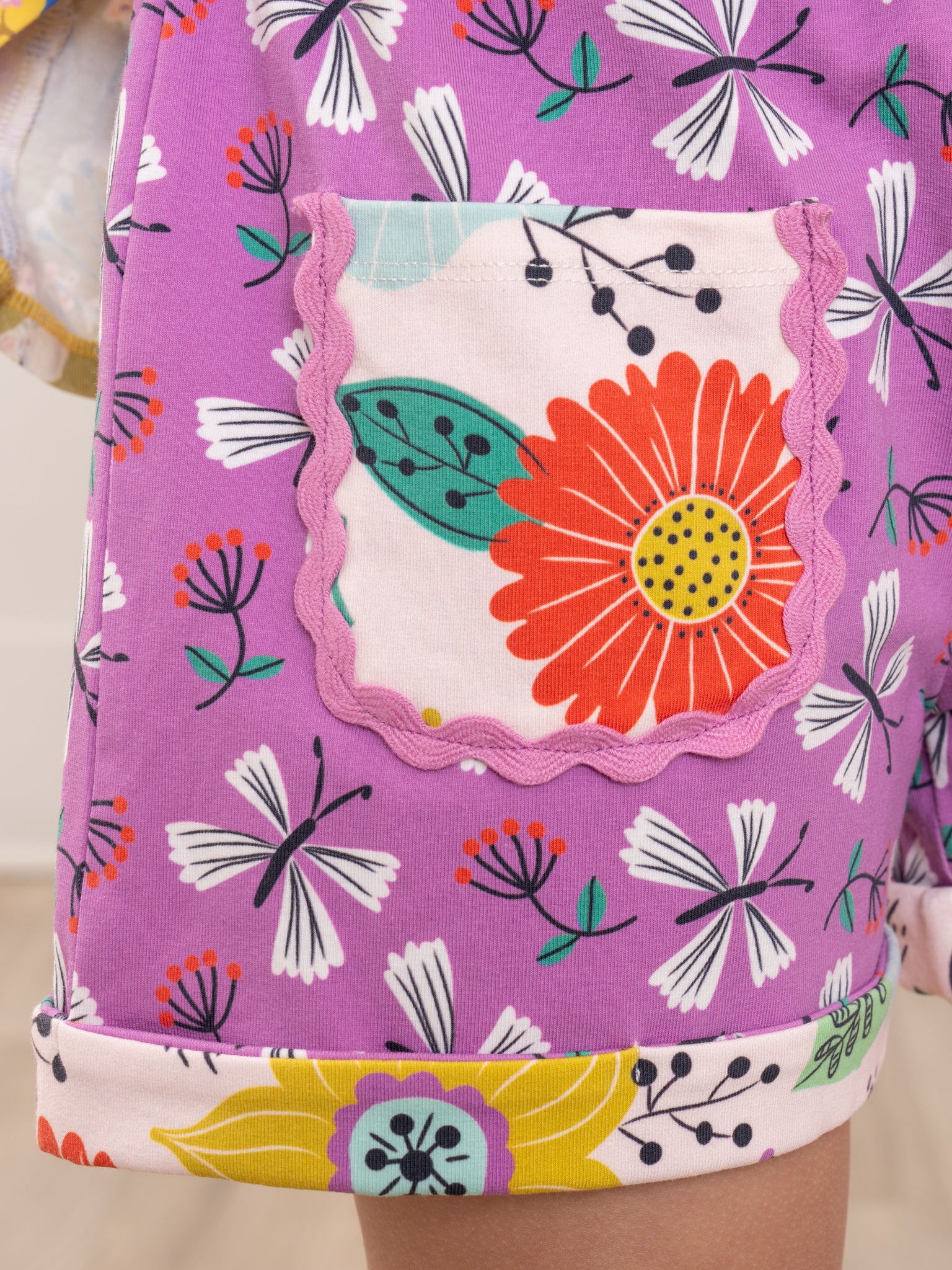 Butterfly Blooms Shorts Outfit - Marie Nicole Clothing
