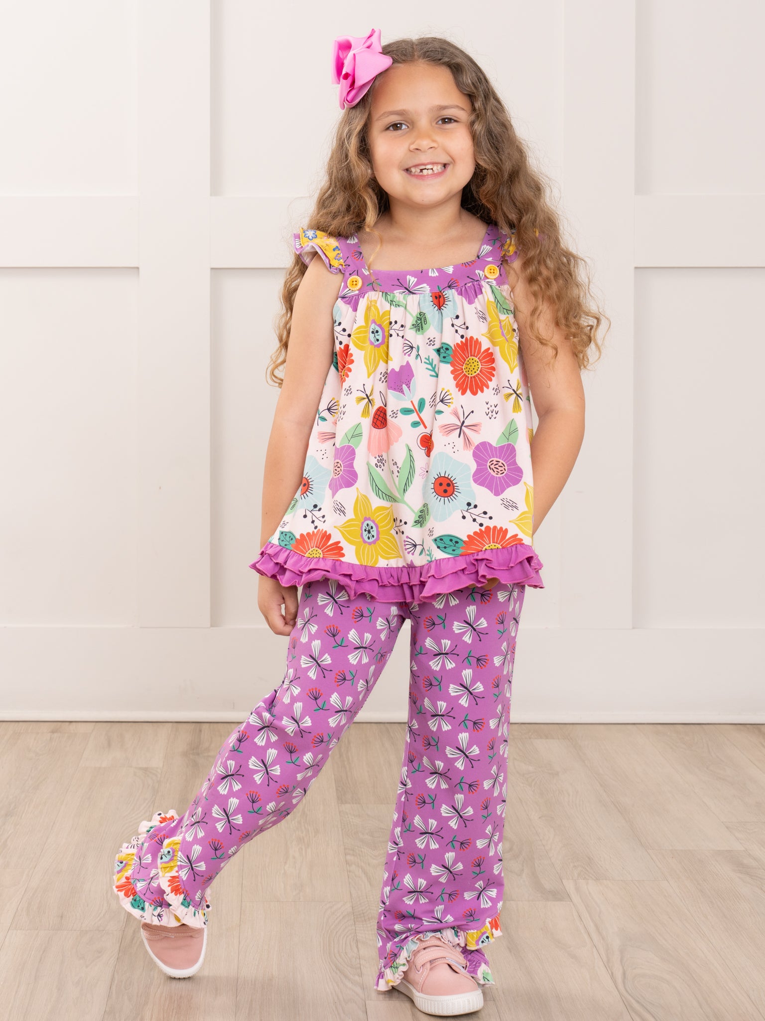 Butterfly Blooms Bell Bottom Outfit - Marie Nicole Clothing