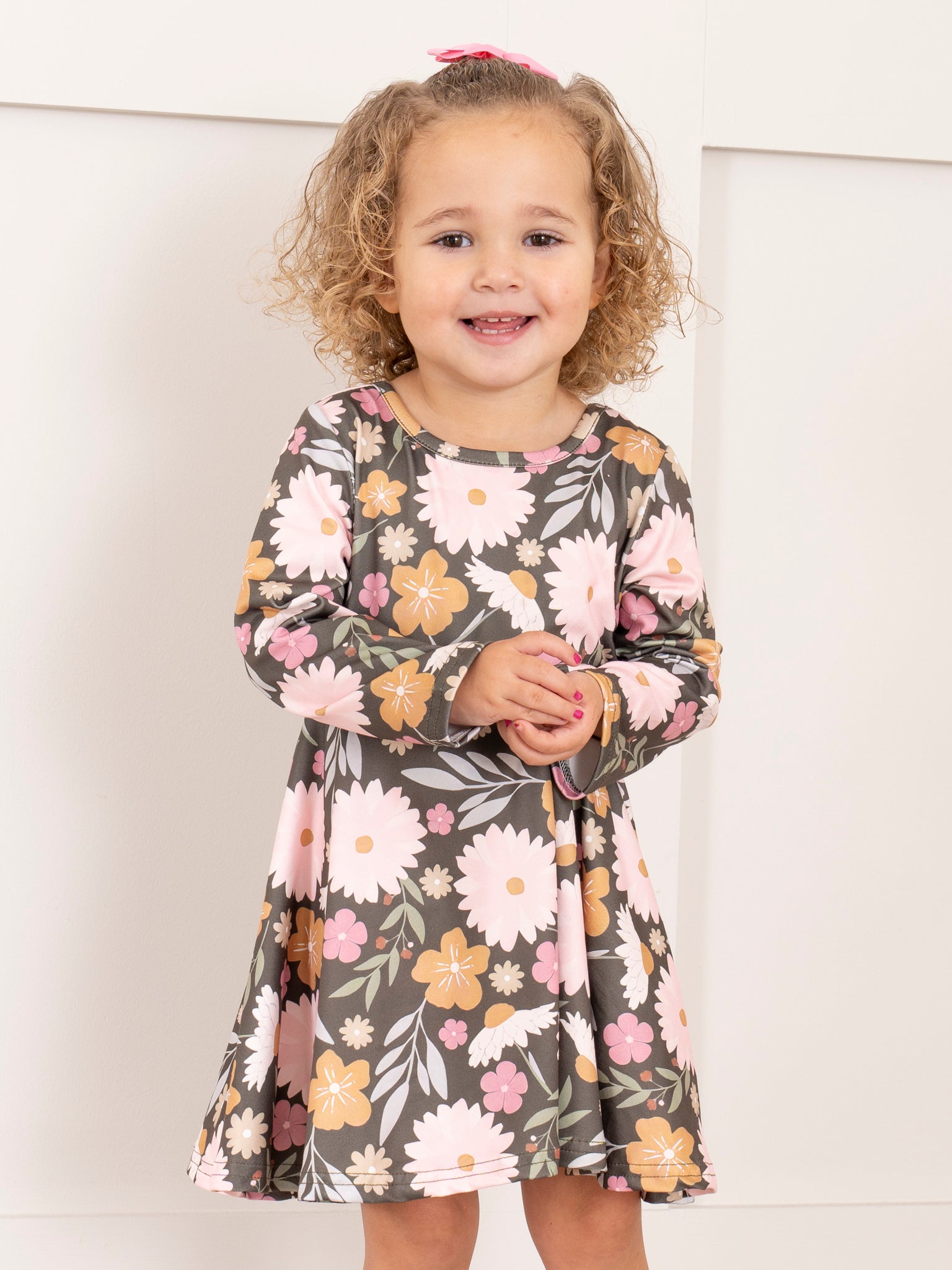 Warm Autumn Blooms Swing Dress - Marie Nicole Clothing