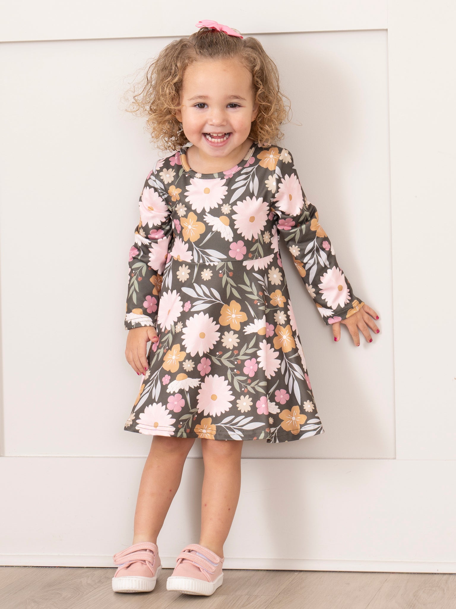 Warm Autumn Blooms Swing Dress - Marie Nicole Clothing
