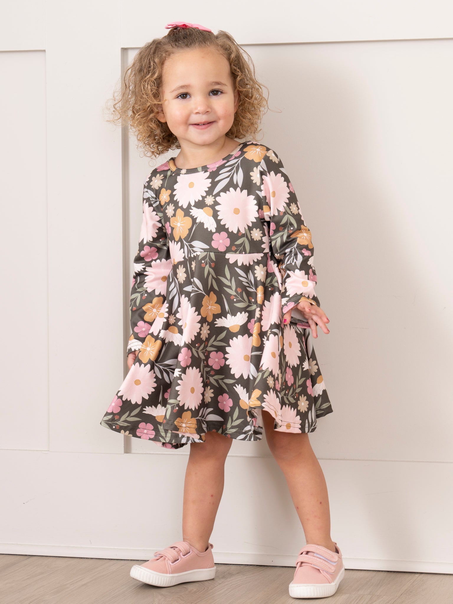 Warm Autumn Blooms Swing Dress - Marie Nicole Clothing