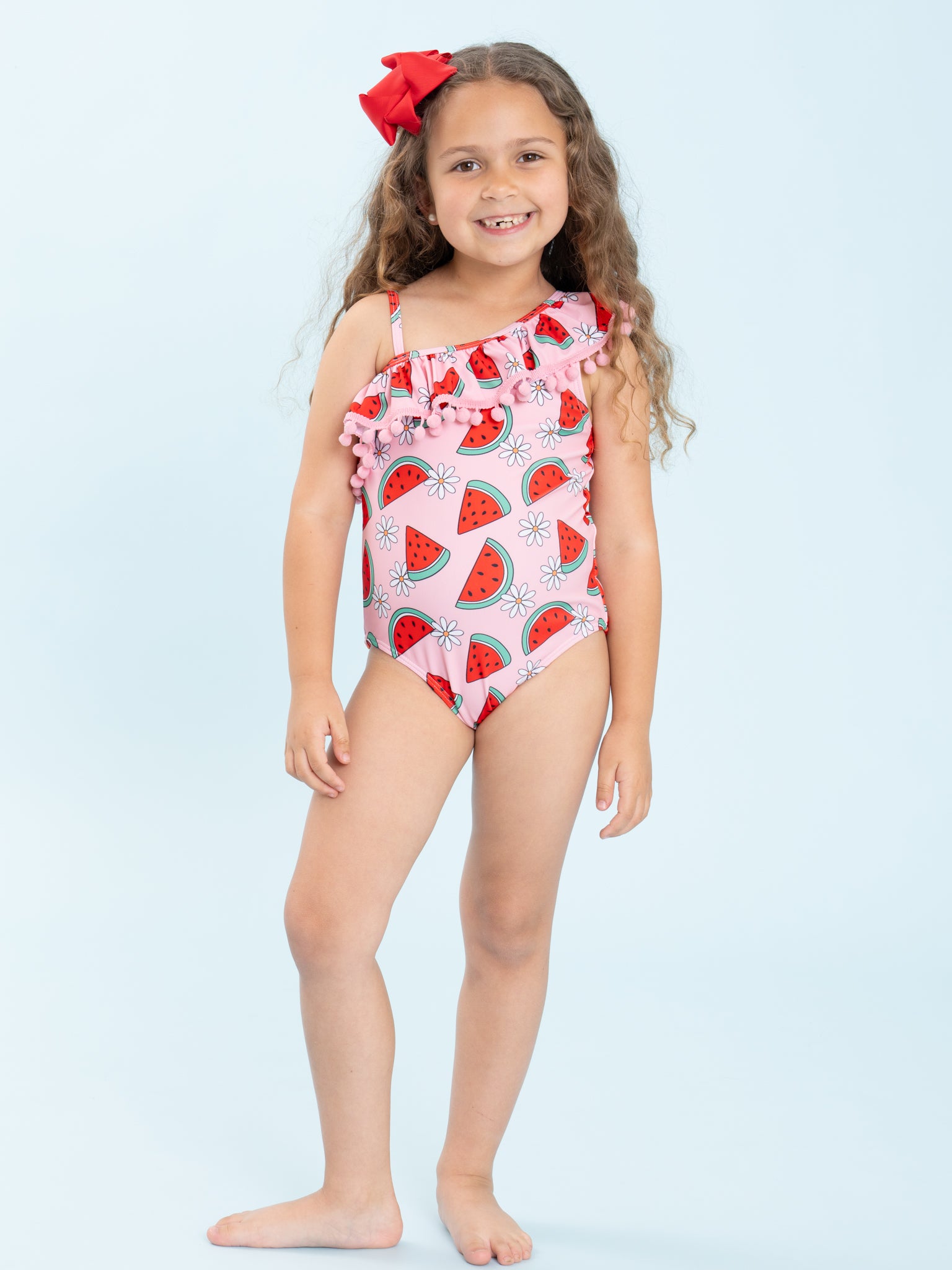 Melon Breeze Fun Ruffle Swimsuit - Marie Nicole Clothing