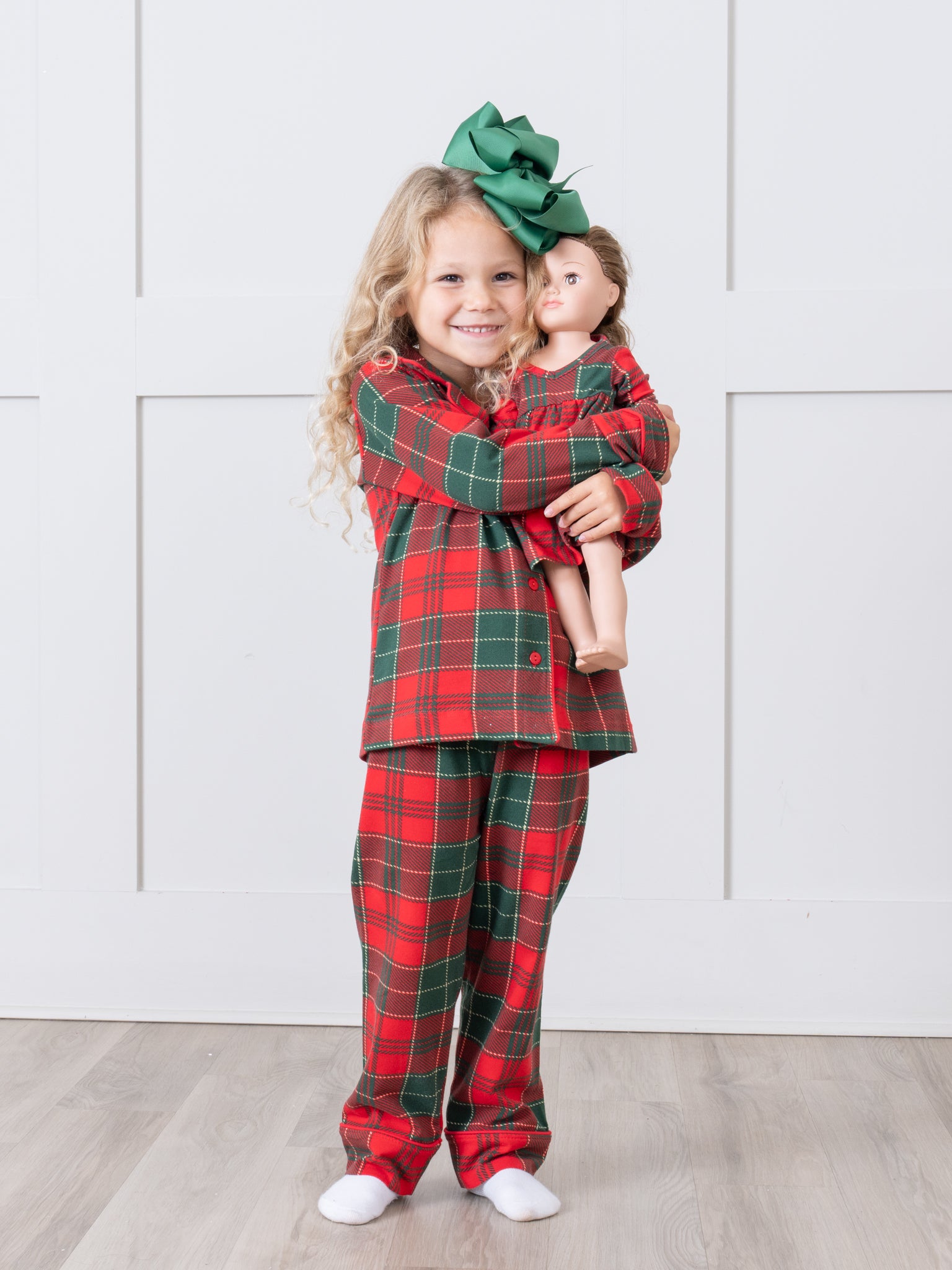 Red & Green Plaid Baby Doll Night Gown - Marie Nicole Clothing