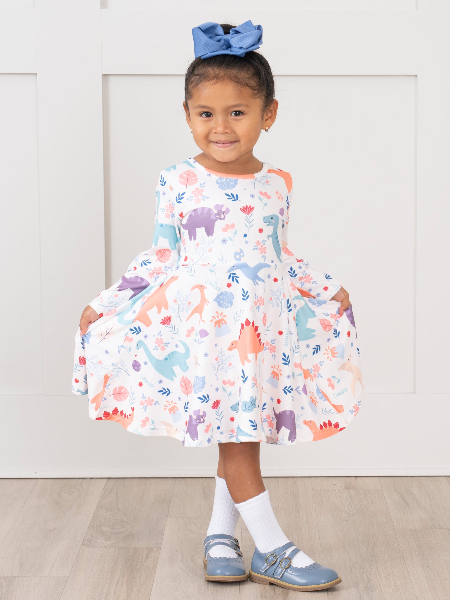 Dinosaur Land Swing Dress - Marie Nicole Clothing