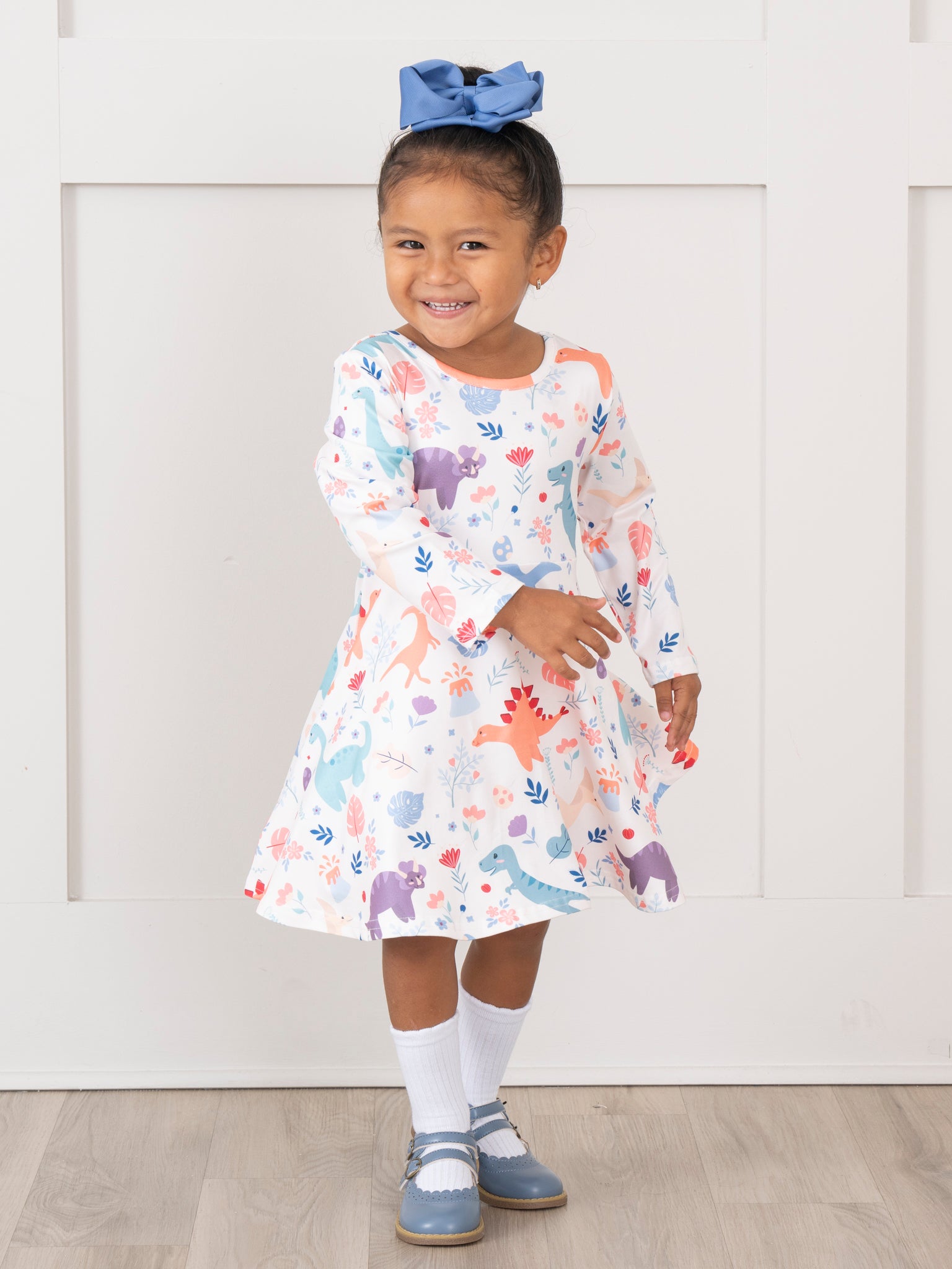 Dinosaur Land Swing Dress - Marie Nicole Clothing