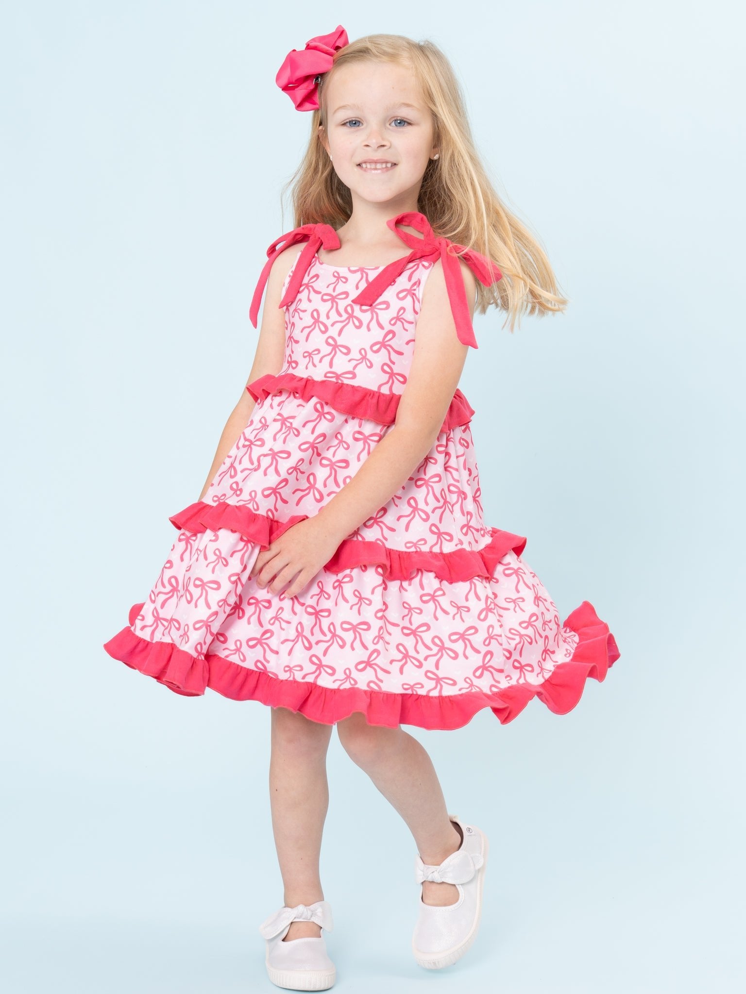 Bow - tiful Twirl Dress - Marie Nicole Clothing