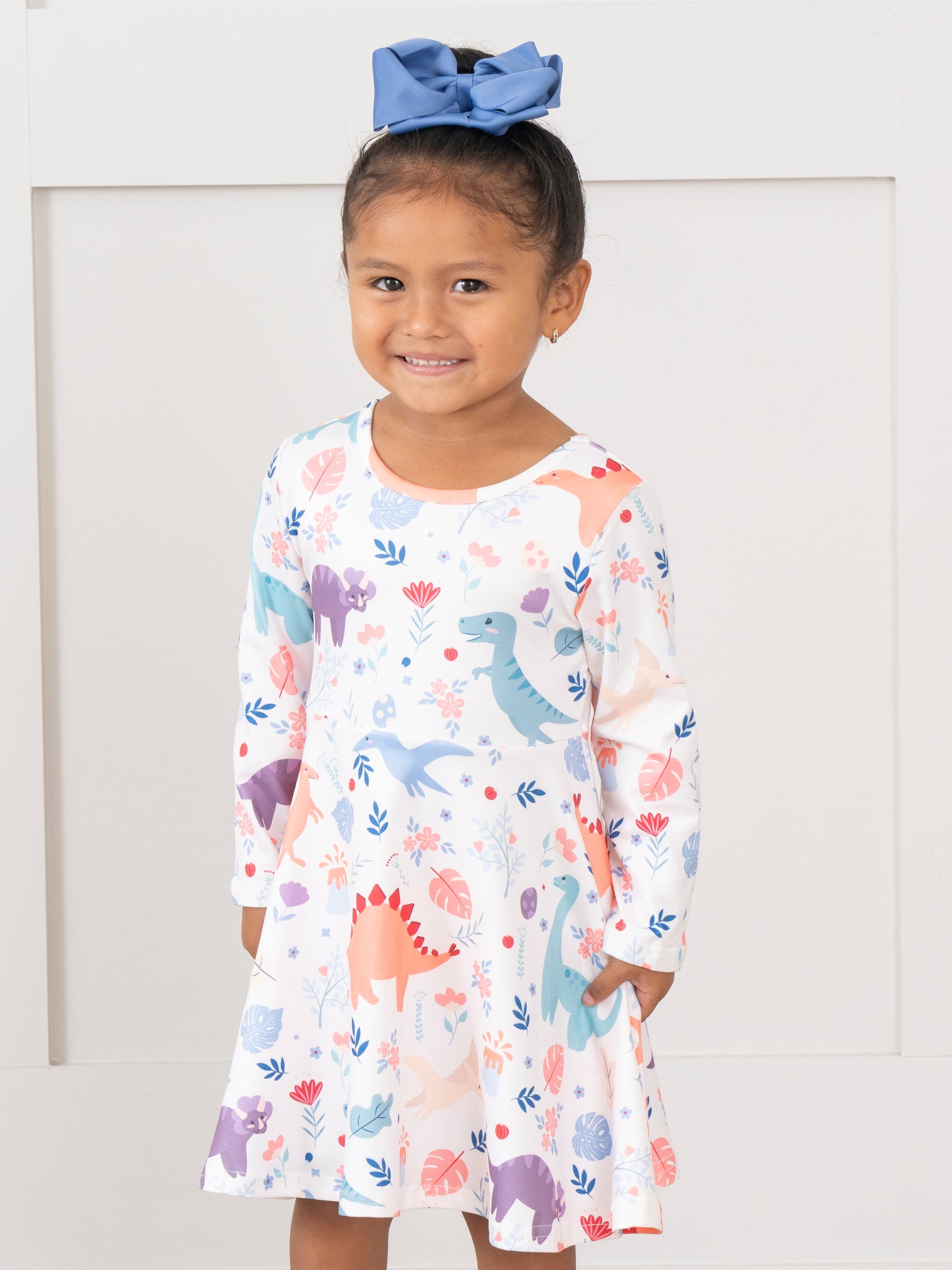 Dinosaur Land Swing Dress - Marie Nicole Clothing