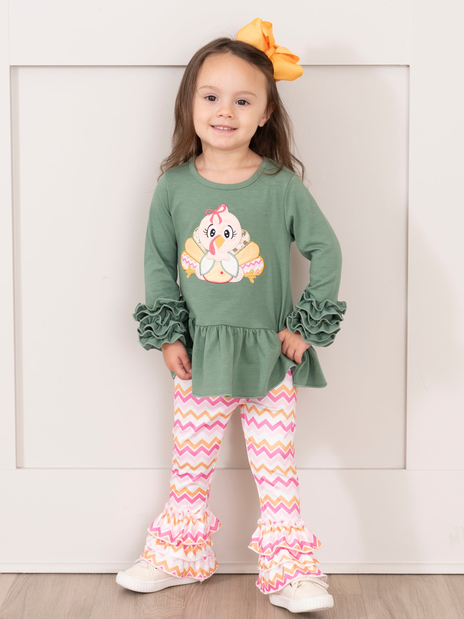 Chevron Turkey Outfit - Marie Nicole Clothing