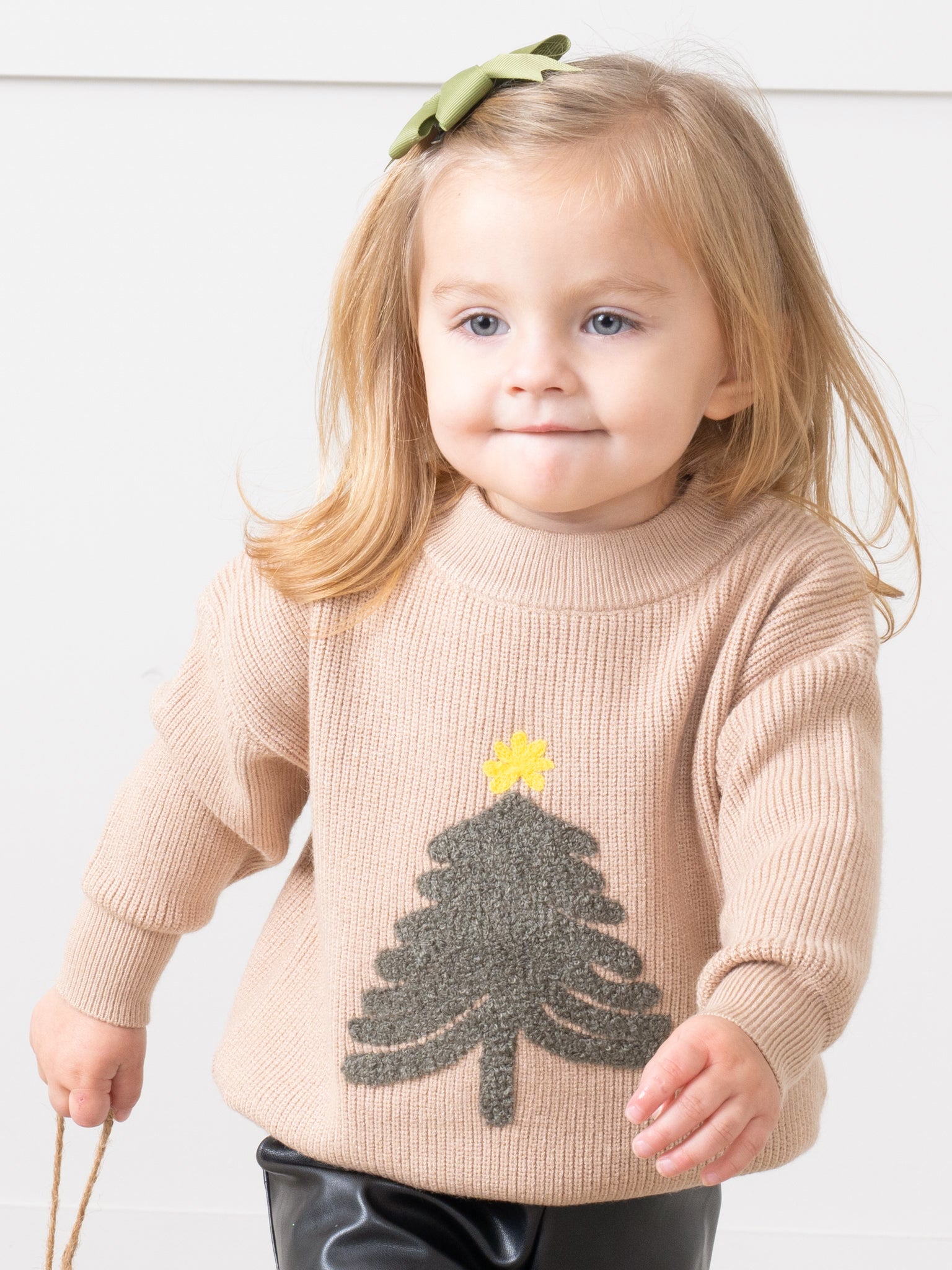 Happy Christmas Embroidered Sweater - Marie Nicole Clothing