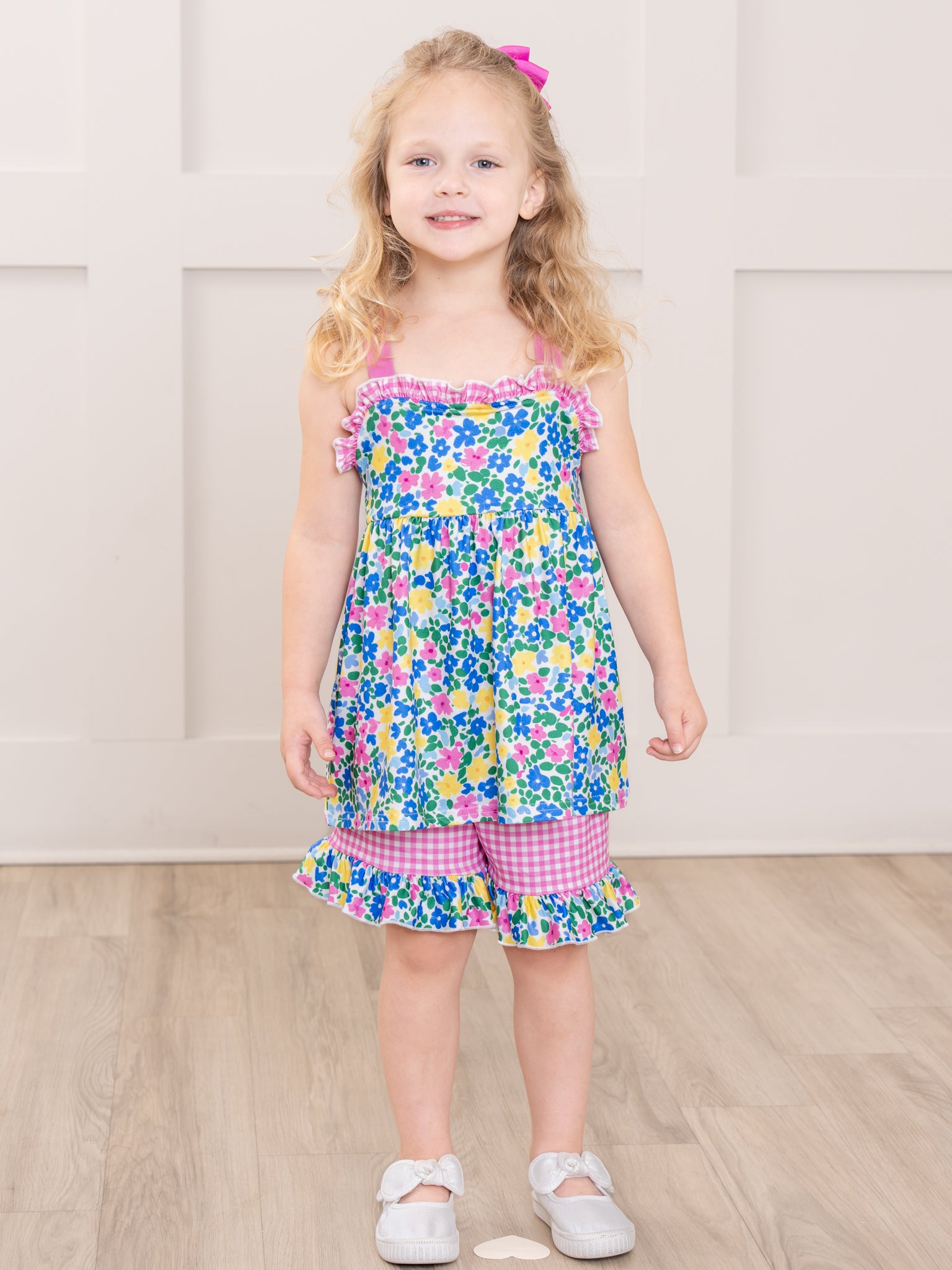 Blooming Garden Floral Ruffle Outfit - Marie Nicole Clothing