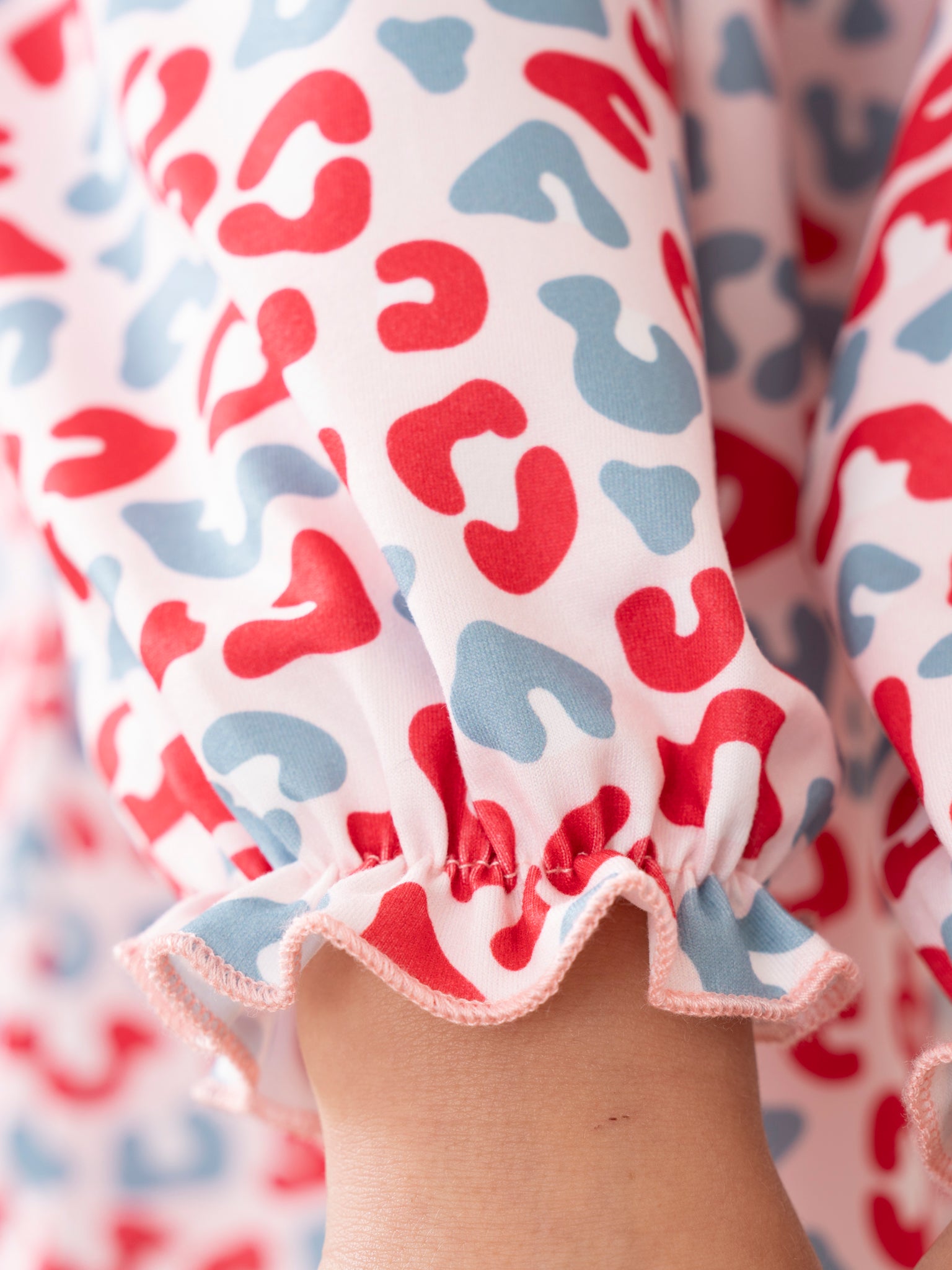 Merry Leopard Smock Neck Ruffle Outfit - Marie Nicole Clothing