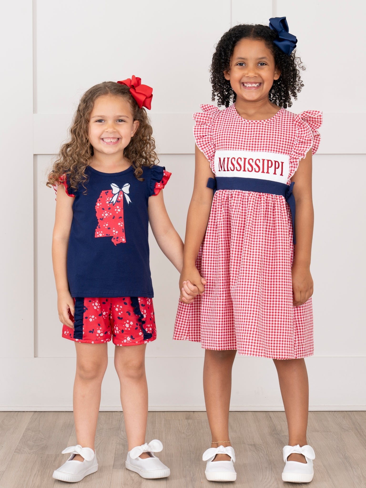 Mississippi Smocked Gingham Dress - Marie Nicole Clothing