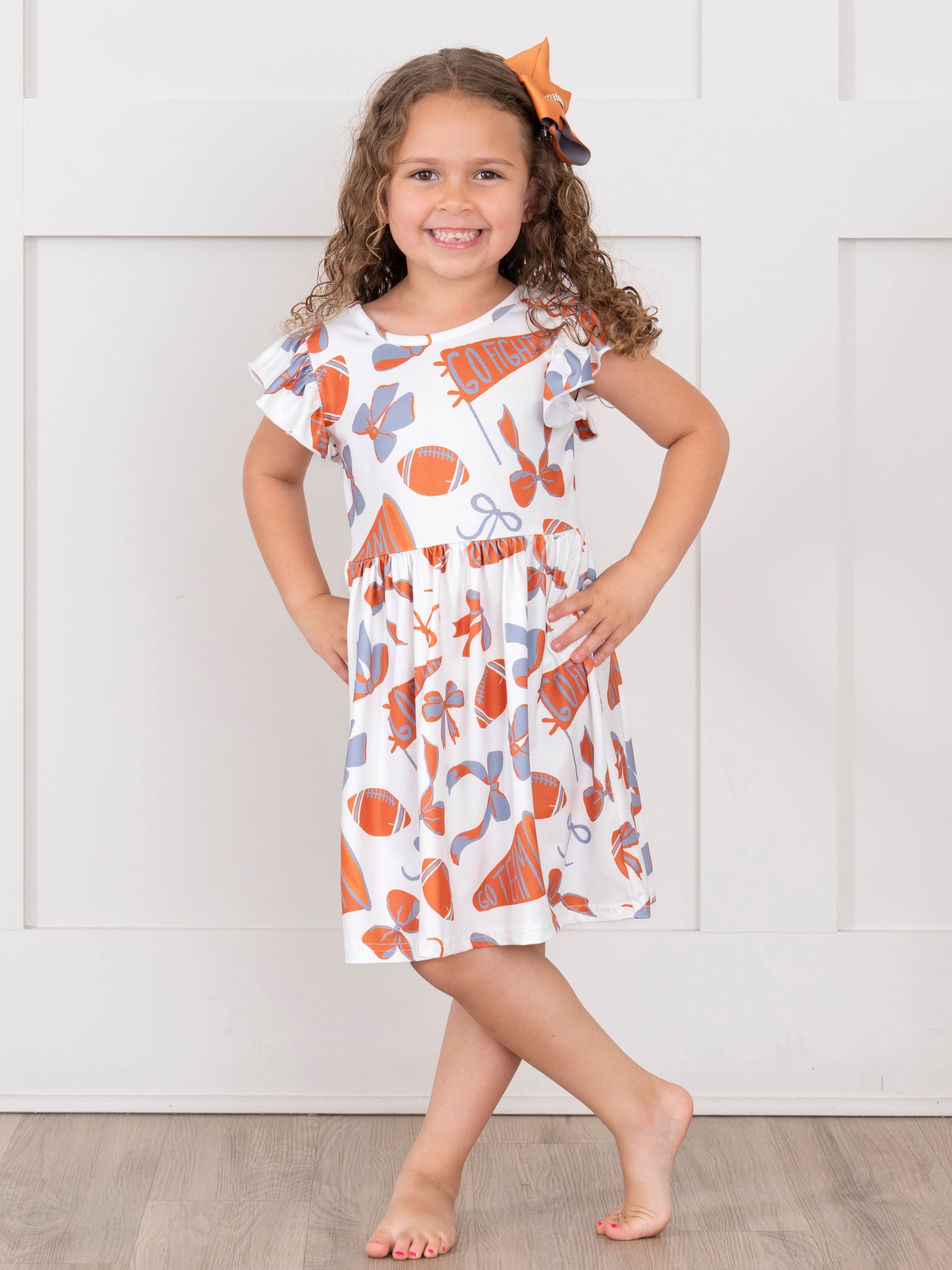 Go Team Flutter Swing Dress - Texas - Marie Nicole Clothing